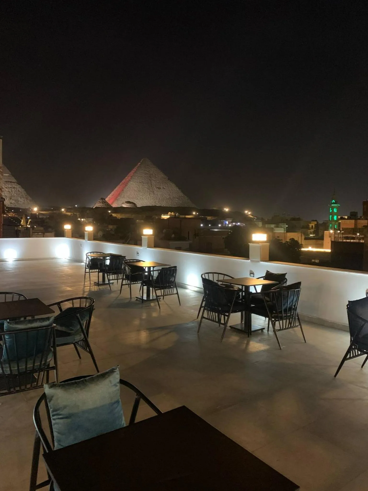 Landmark view in Arabian Nights Pyramids Guesthouse