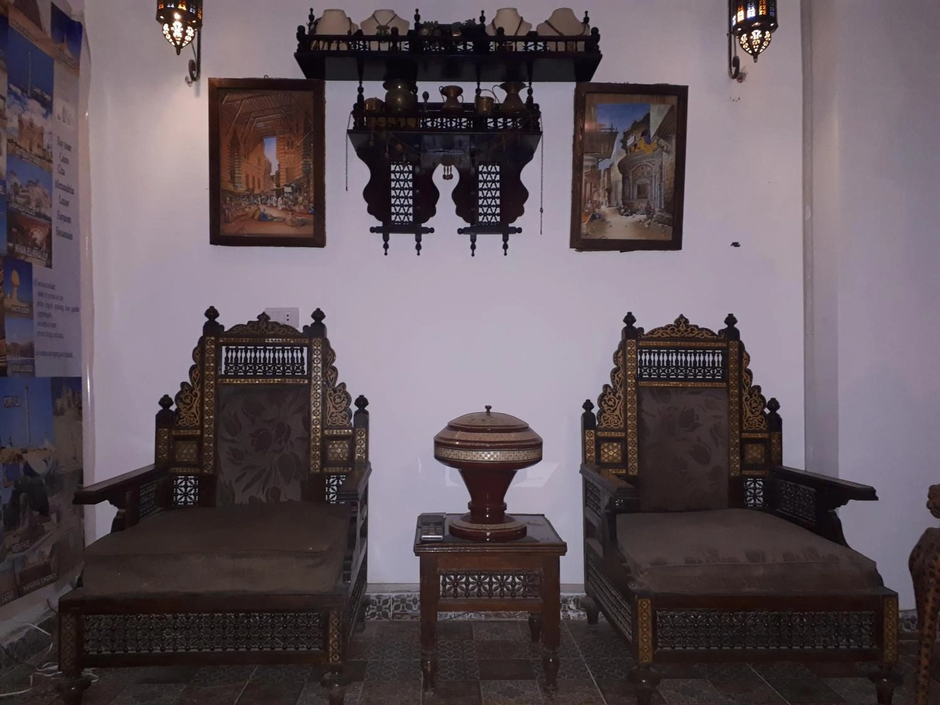 Living room in Arabian Nights Pyramids Guesthouse