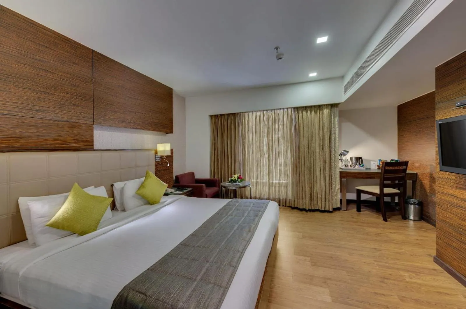 TV and multimedia, Bed in Hotel Suba Star Ahmedabad