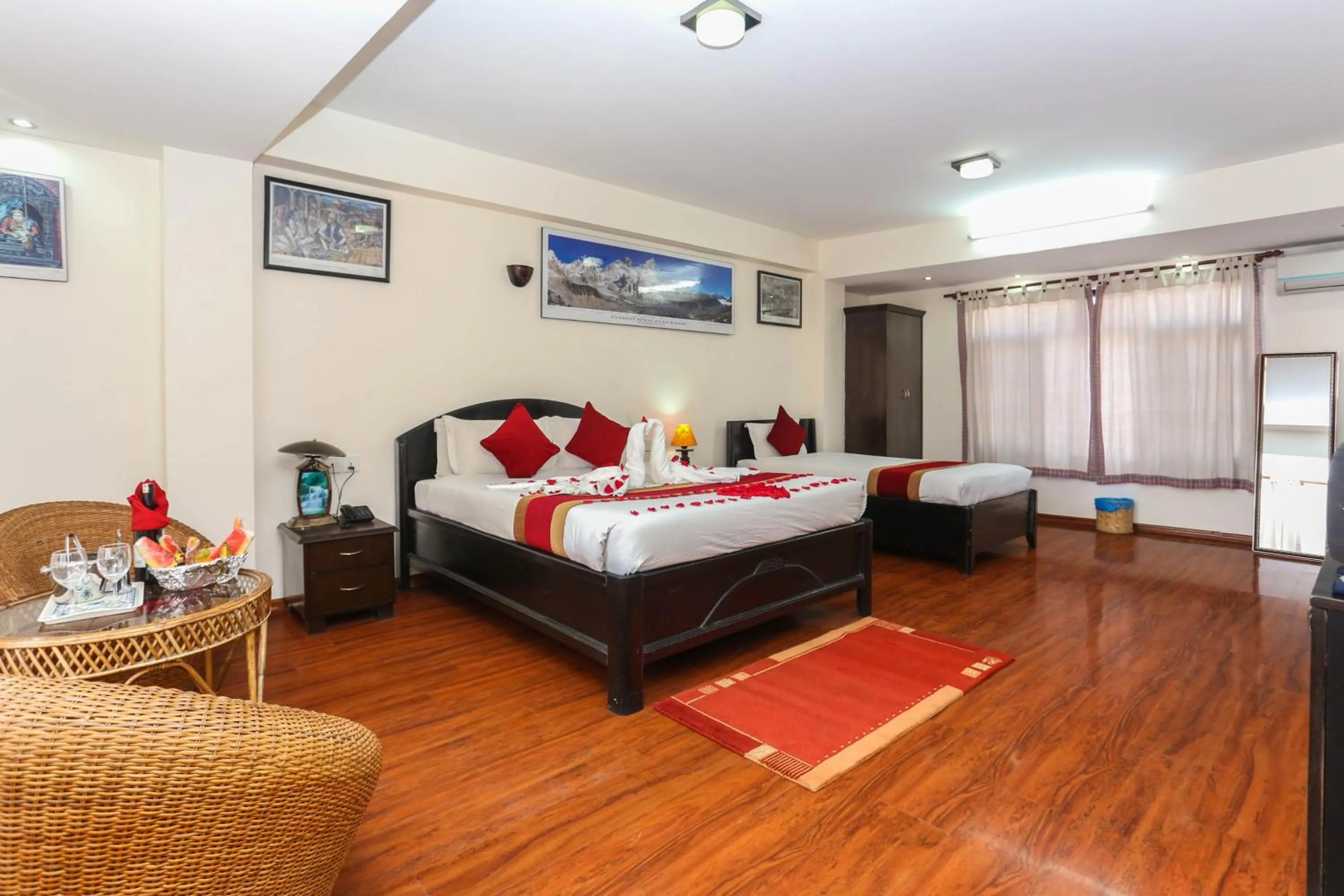 Bed in Thamel Eco Resort