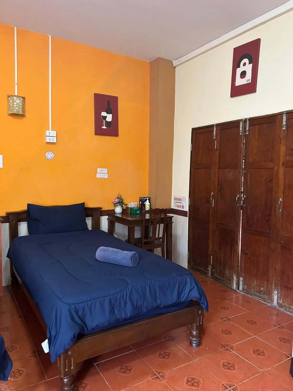 Bed in Baan Are Gong Riverside Homestay