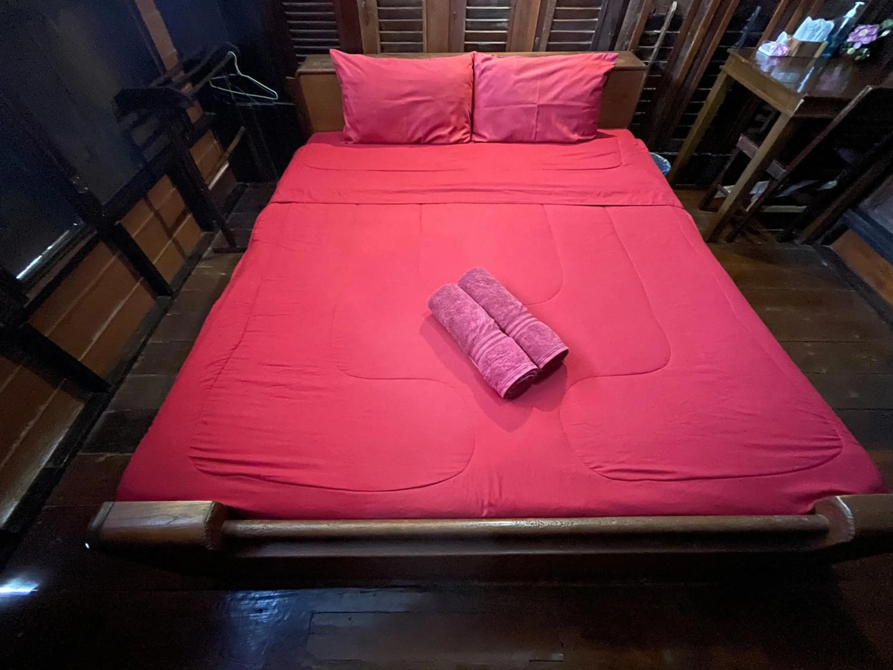 Bed in Baan Are Gong Riverside Homestay