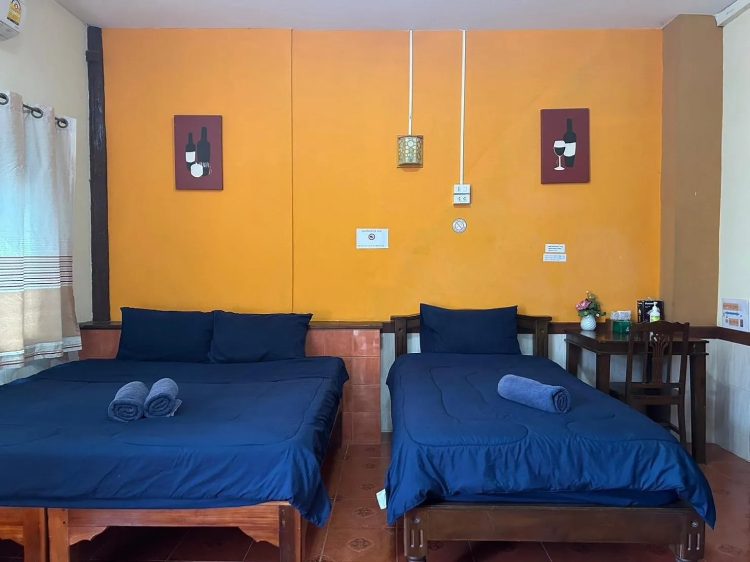 Bed in Baan Are Gong Riverside Homestay