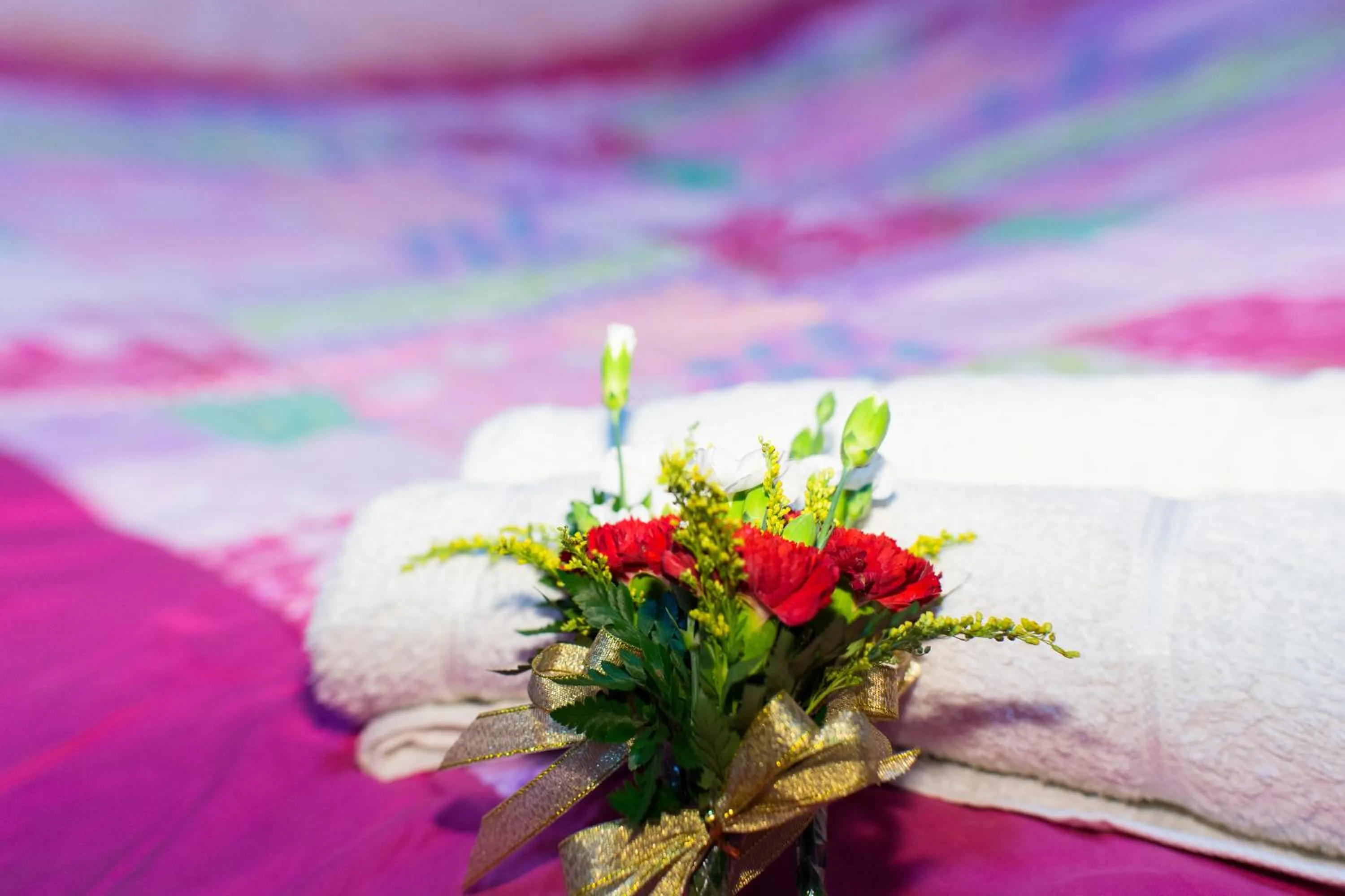 Bed in Baan Are Gong Riverside Homestay