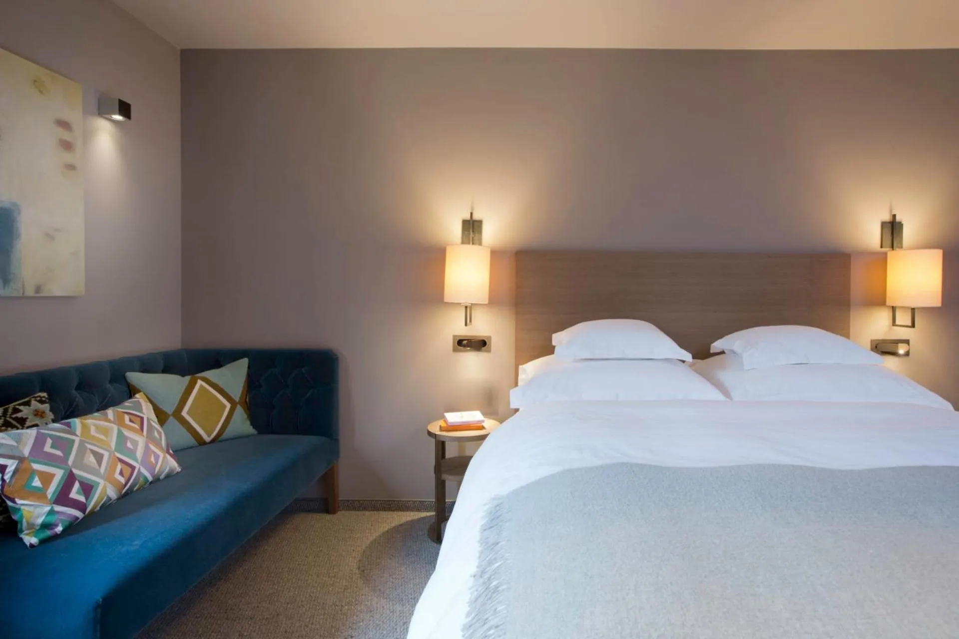 Bed in Hotel Berghof