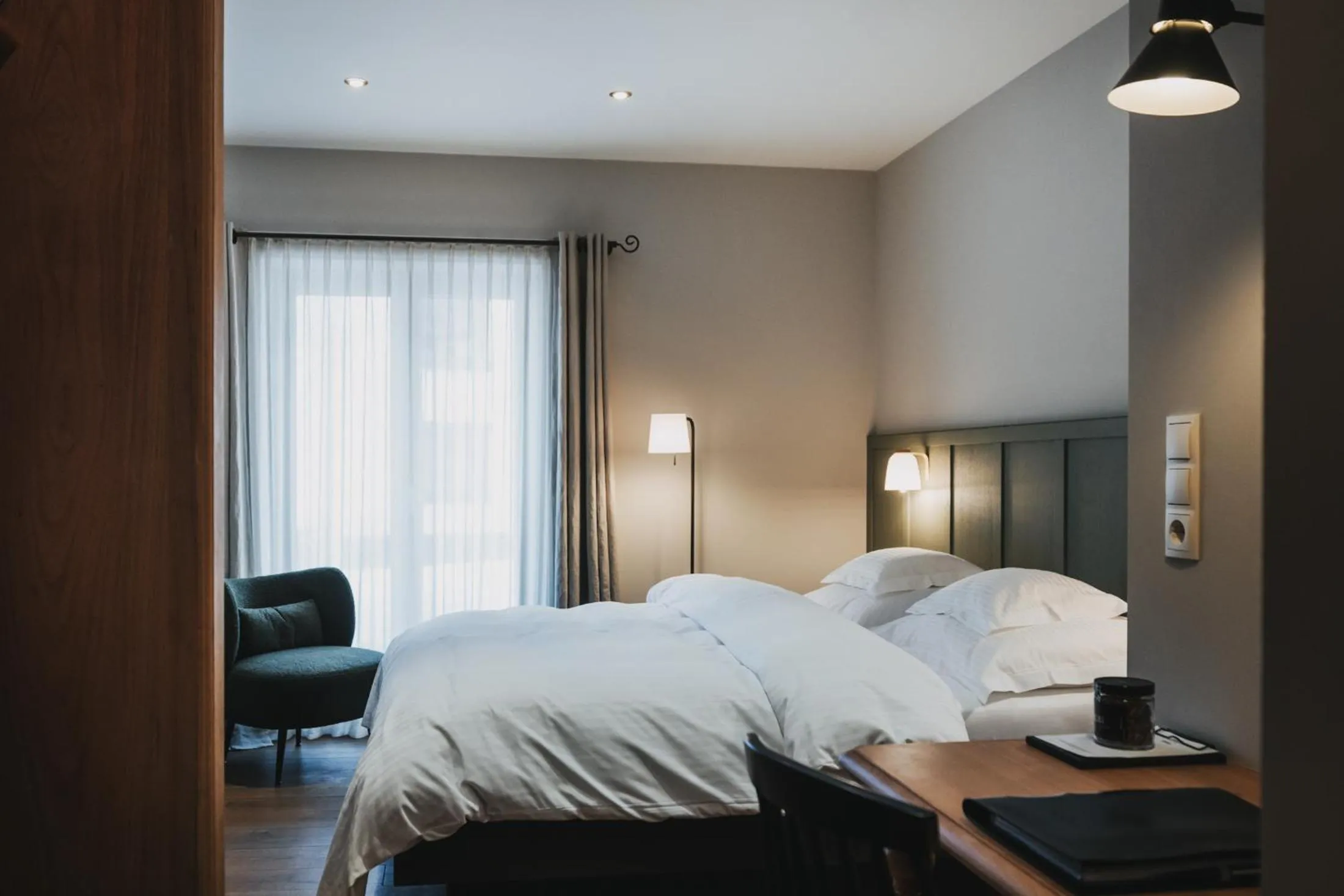 Bed in Hotel Berghof