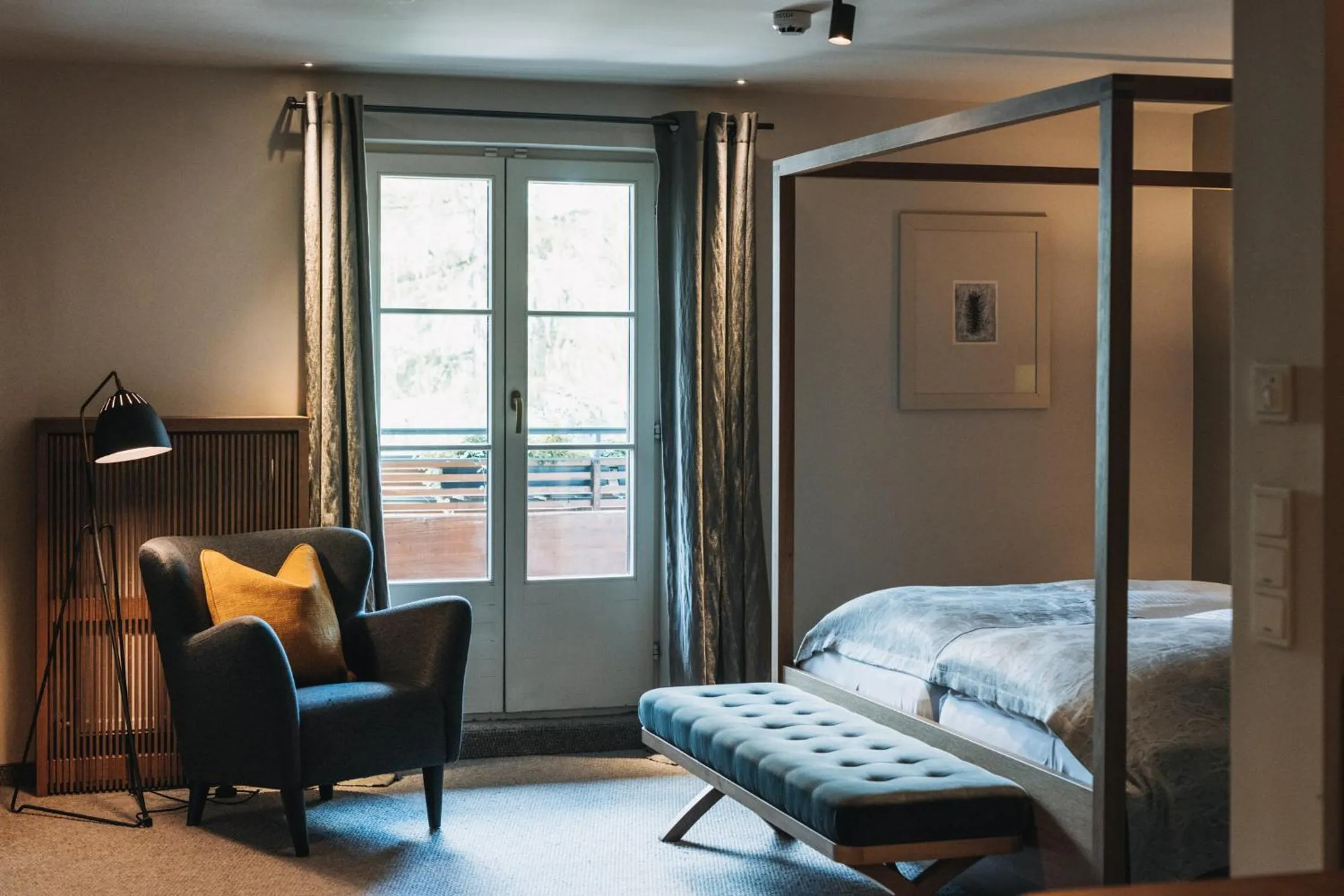 Bed in Hotel Berghof