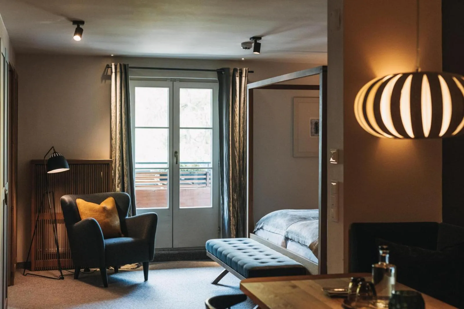 Bed in Hotel Berghof