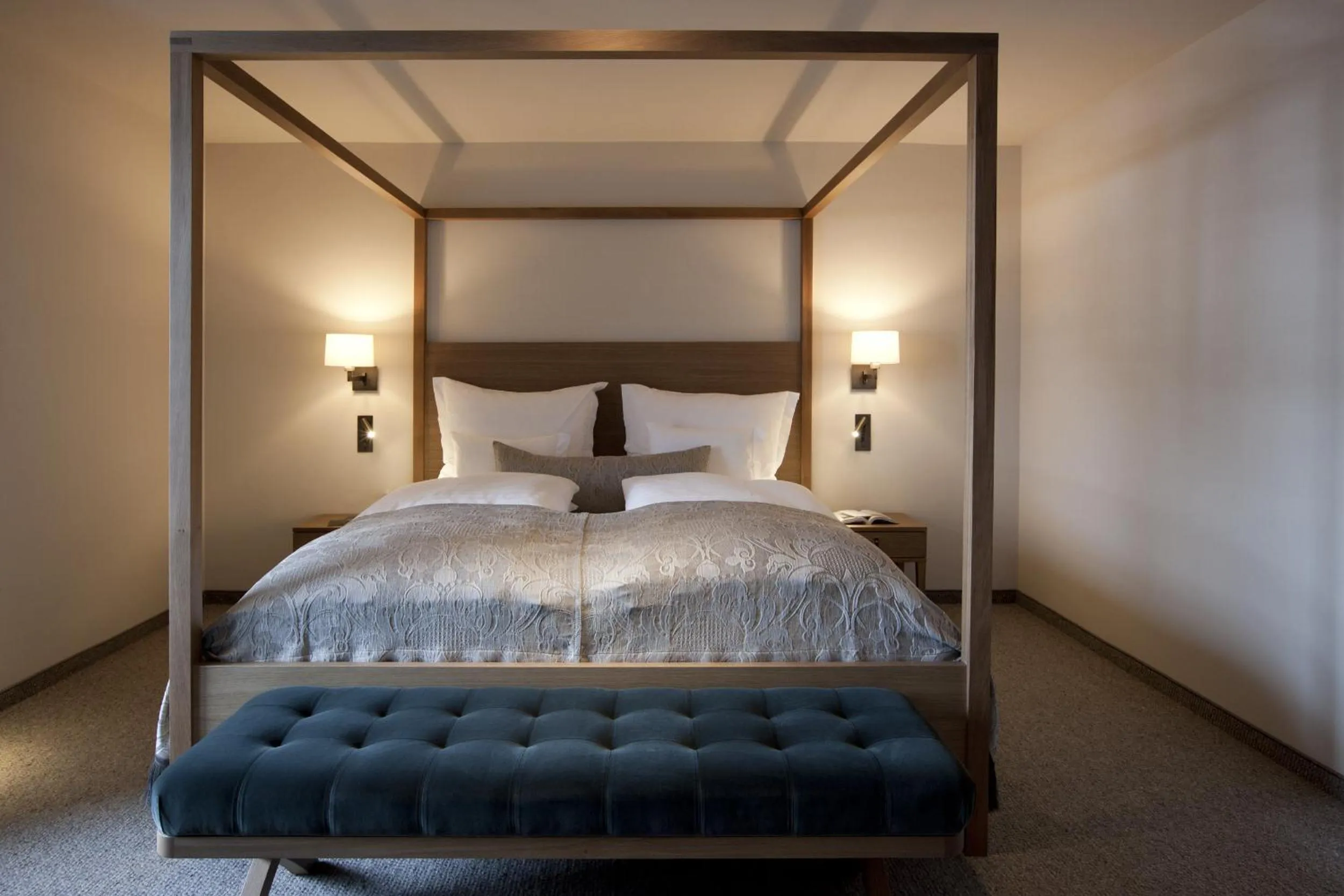 Bed in Hotel Berghof