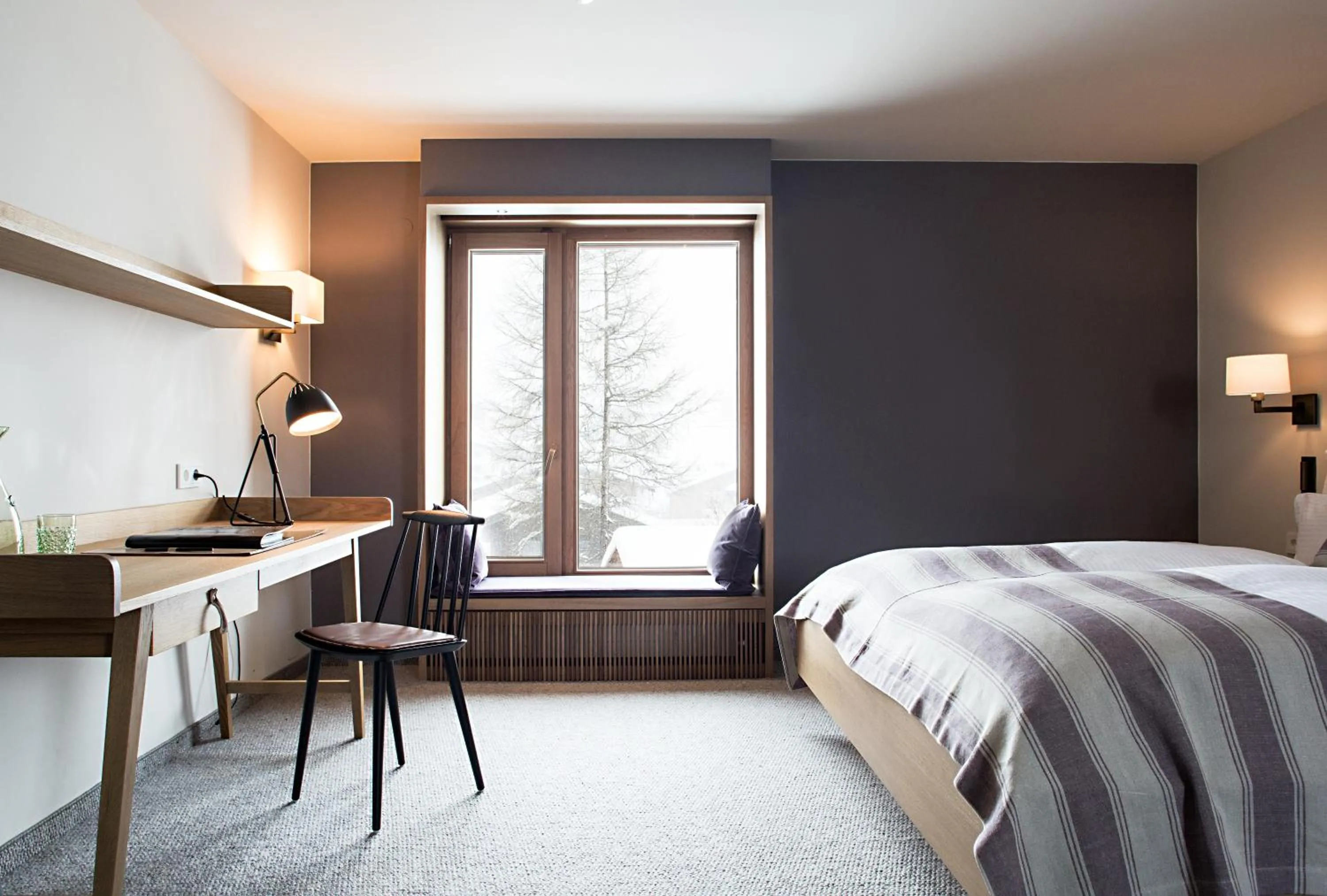 Bed in Hotel Berghof