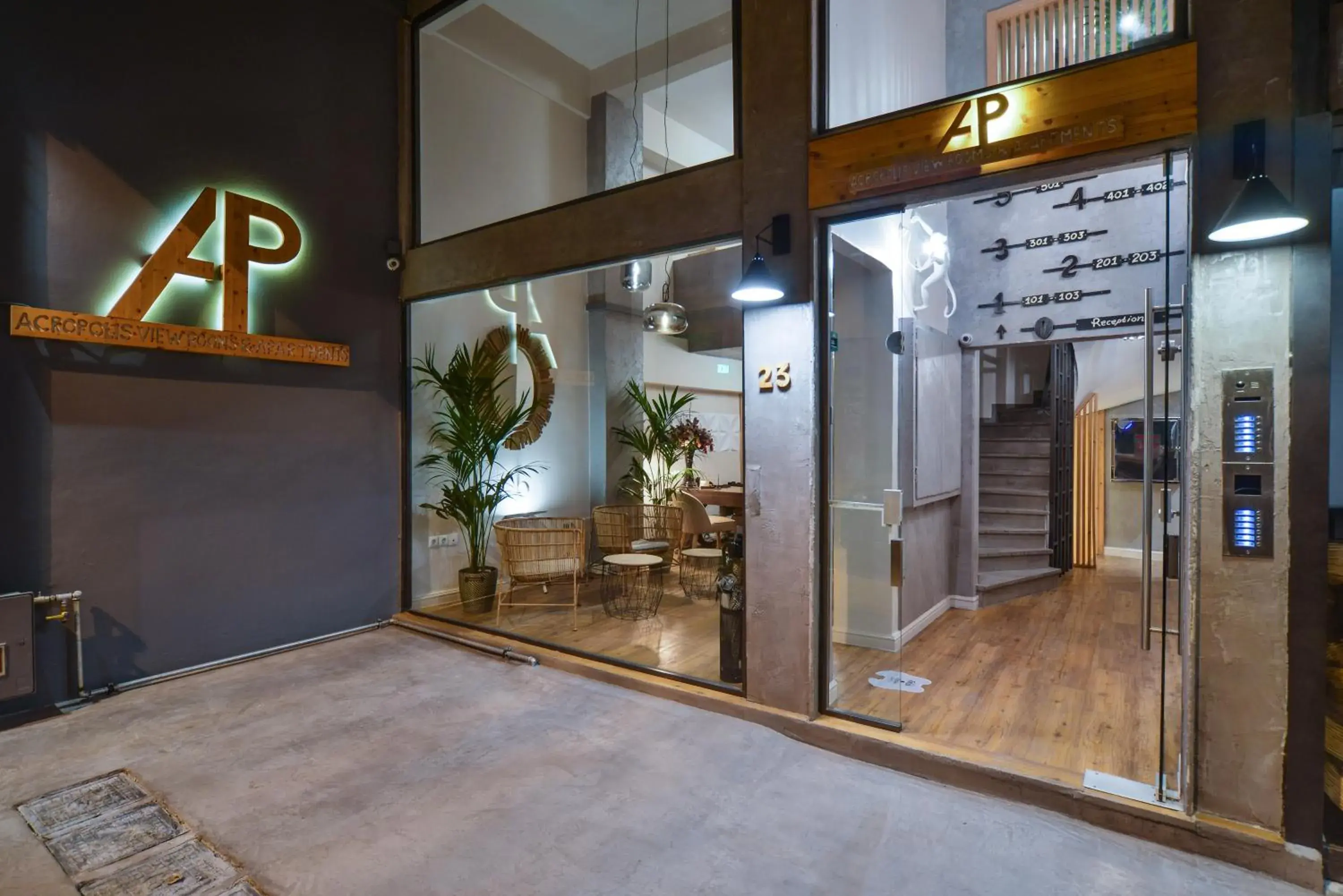 Property building in A.P. Acropolis View Apartments Property building in A.P. Acropolis View Apartments
