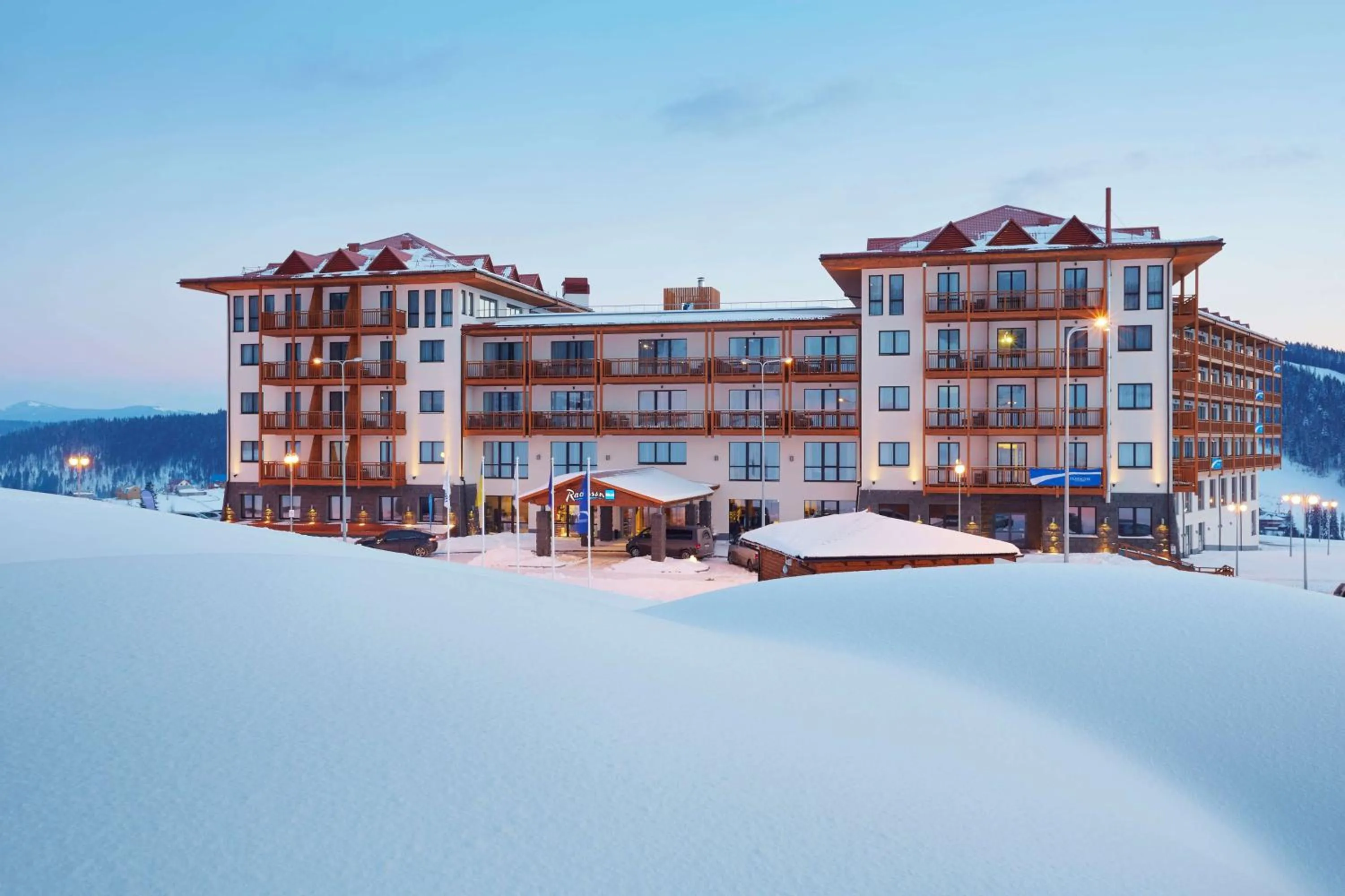 Property building in Radisson Blu Resort Bukovel