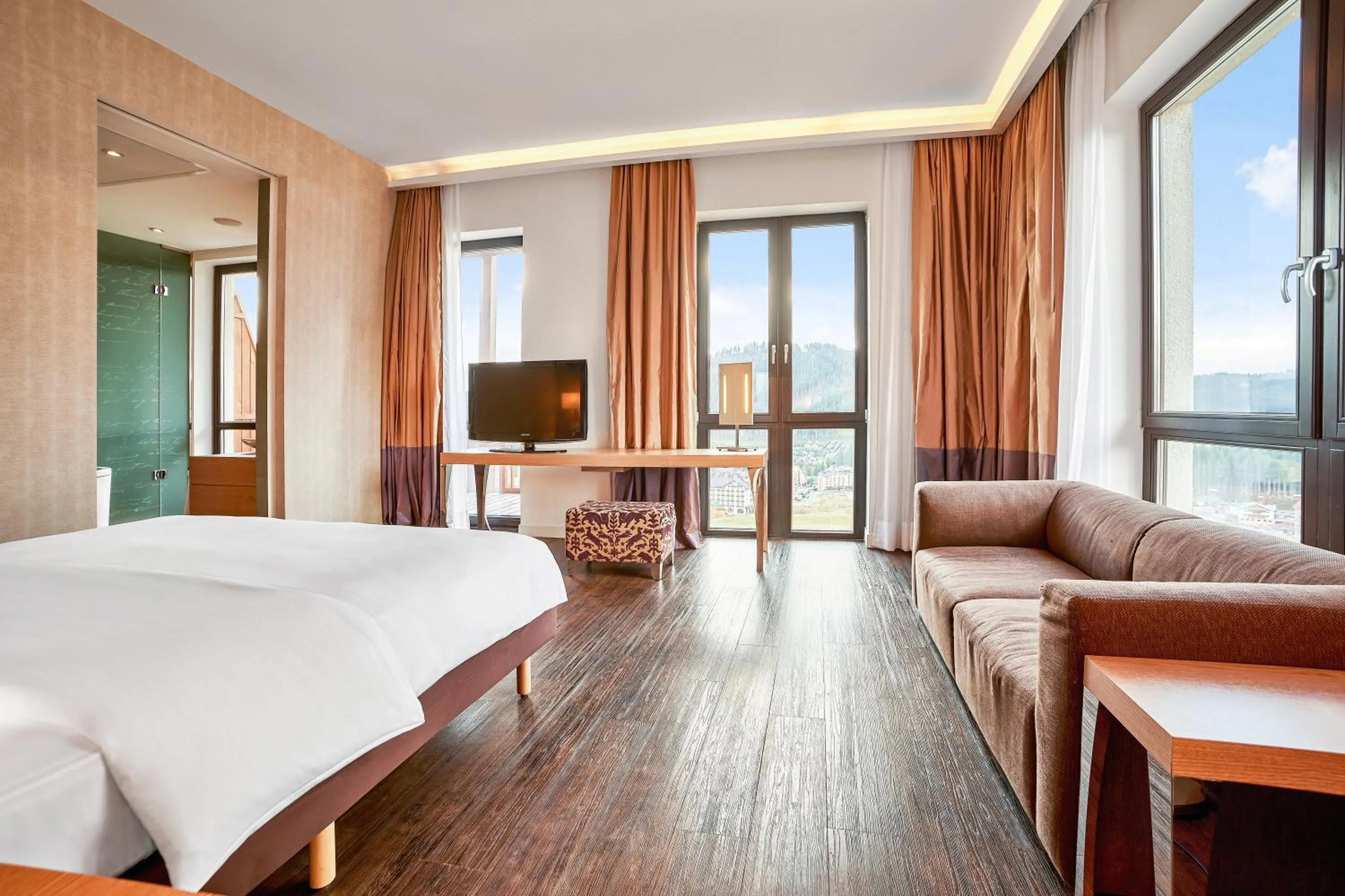 Photo of the whole room, Bed in Radisson Blu Resort Bukovel