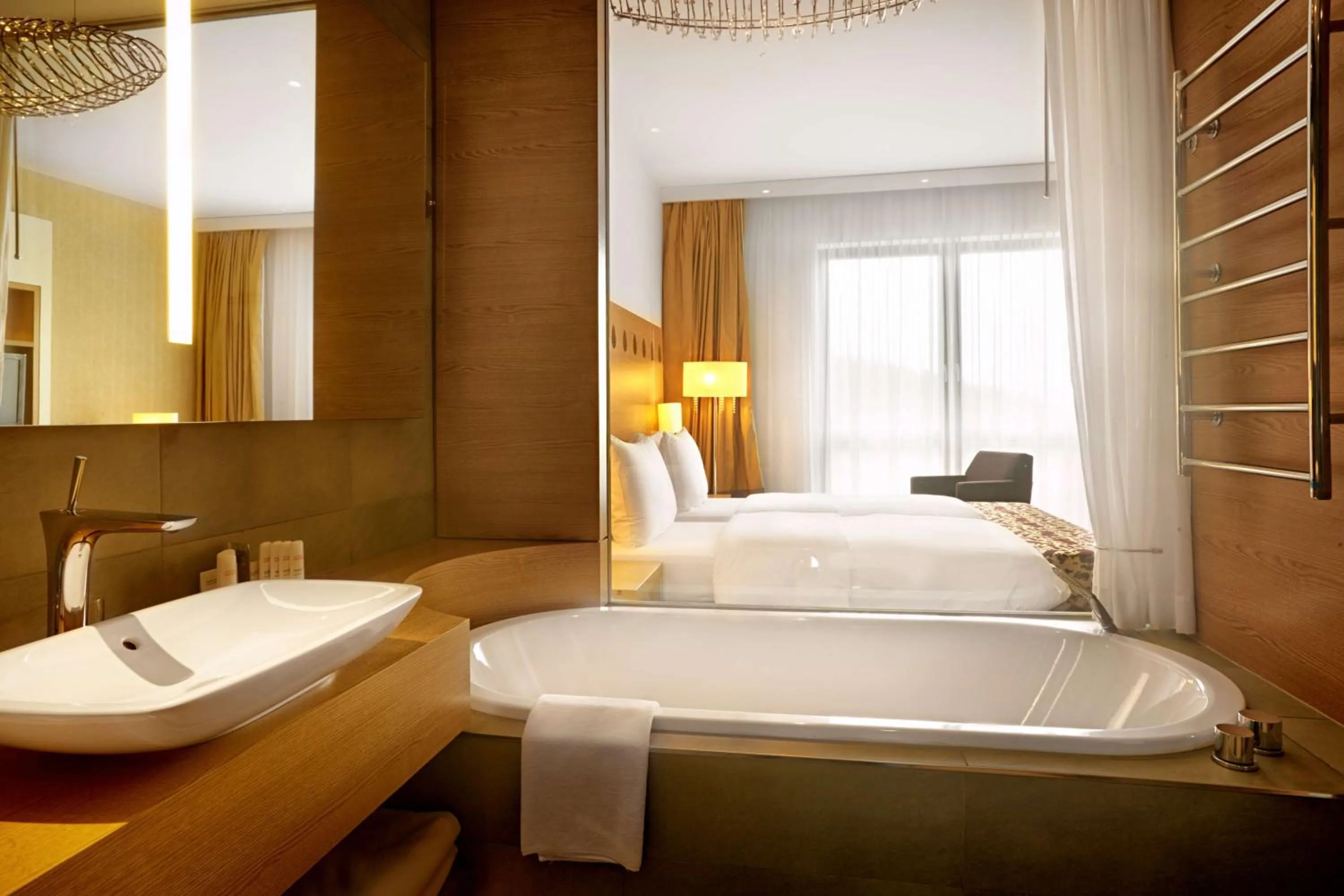 Bedroom, Bed in Radisson Blu Resort Bukovel