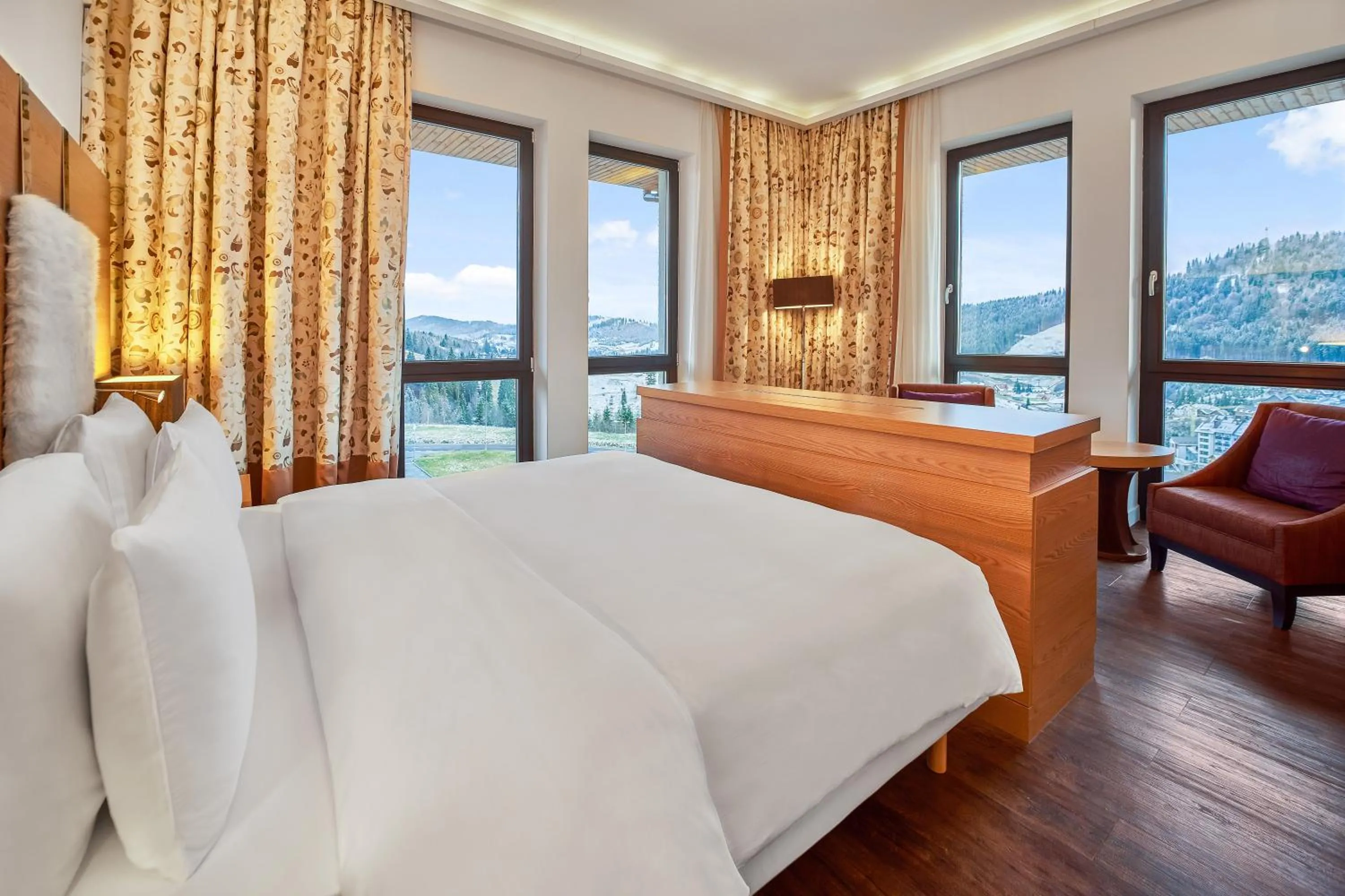 Photo of the whole room, Bed in Radisson Blu Resort Bukovel
