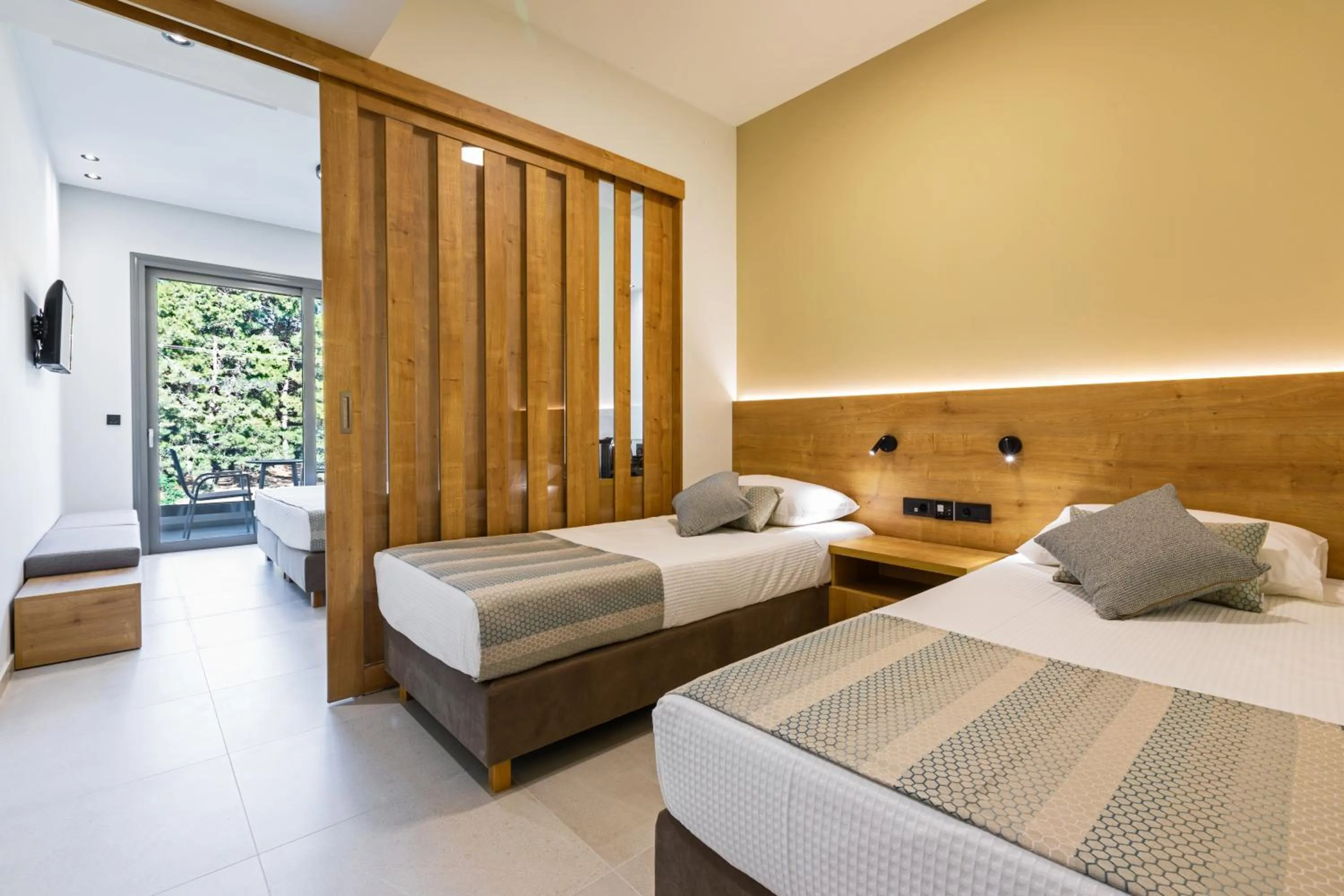 Bed in White Olive Elite Laganas