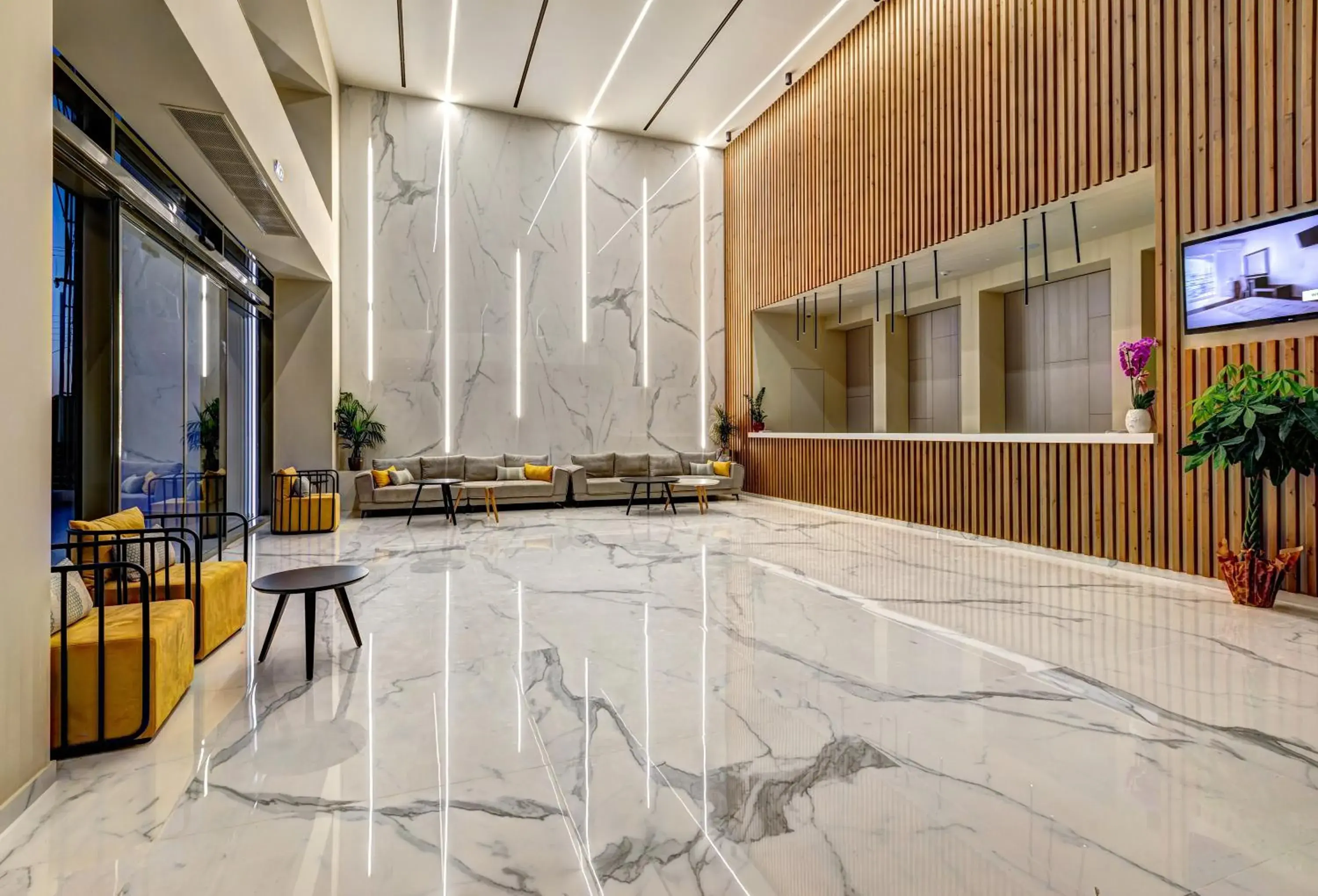 Lobby or reception in White Olive Elite Laganas Lobby or reception in White Olive Elite Laganas