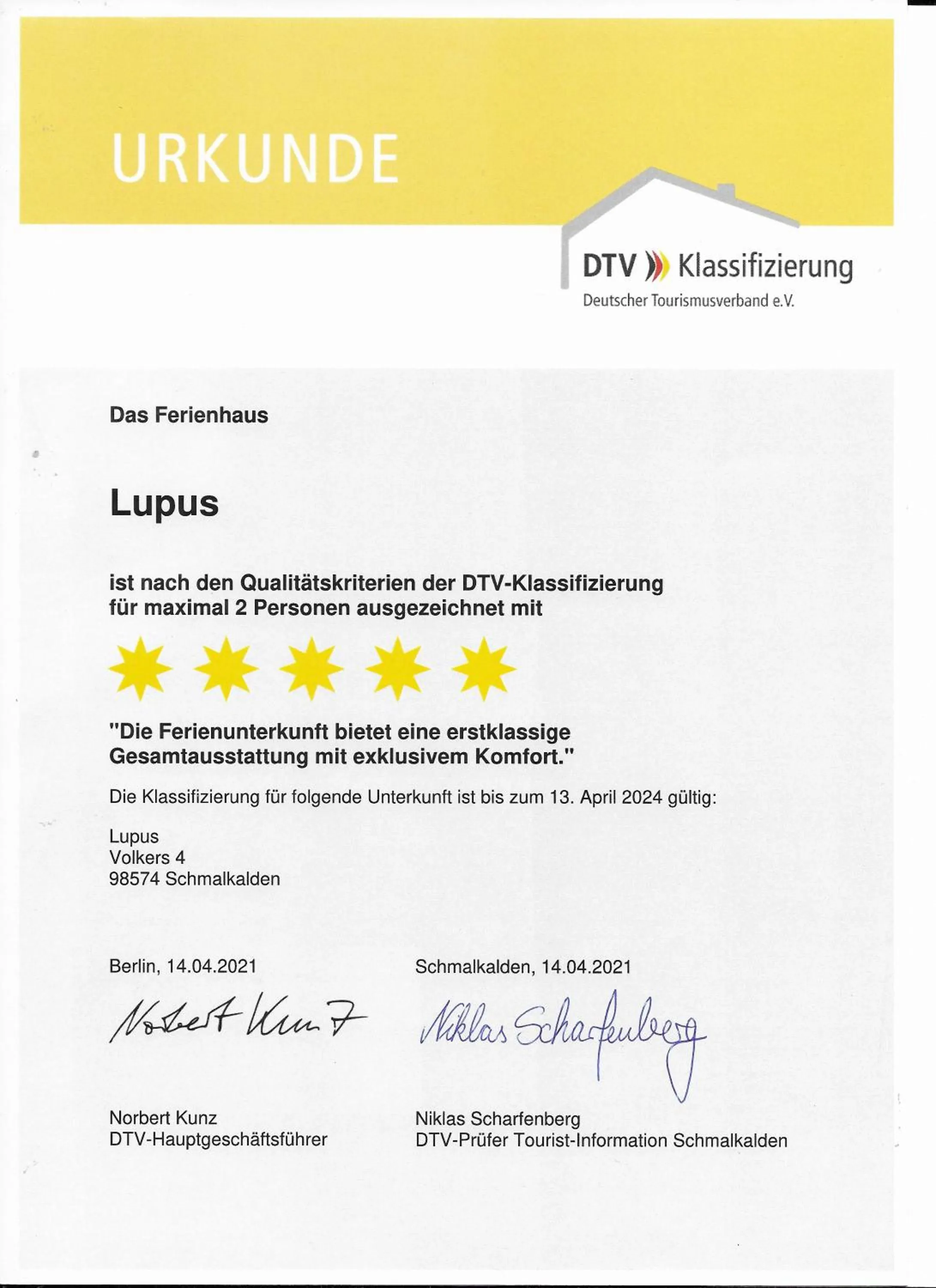 Ferienhaus Lupus