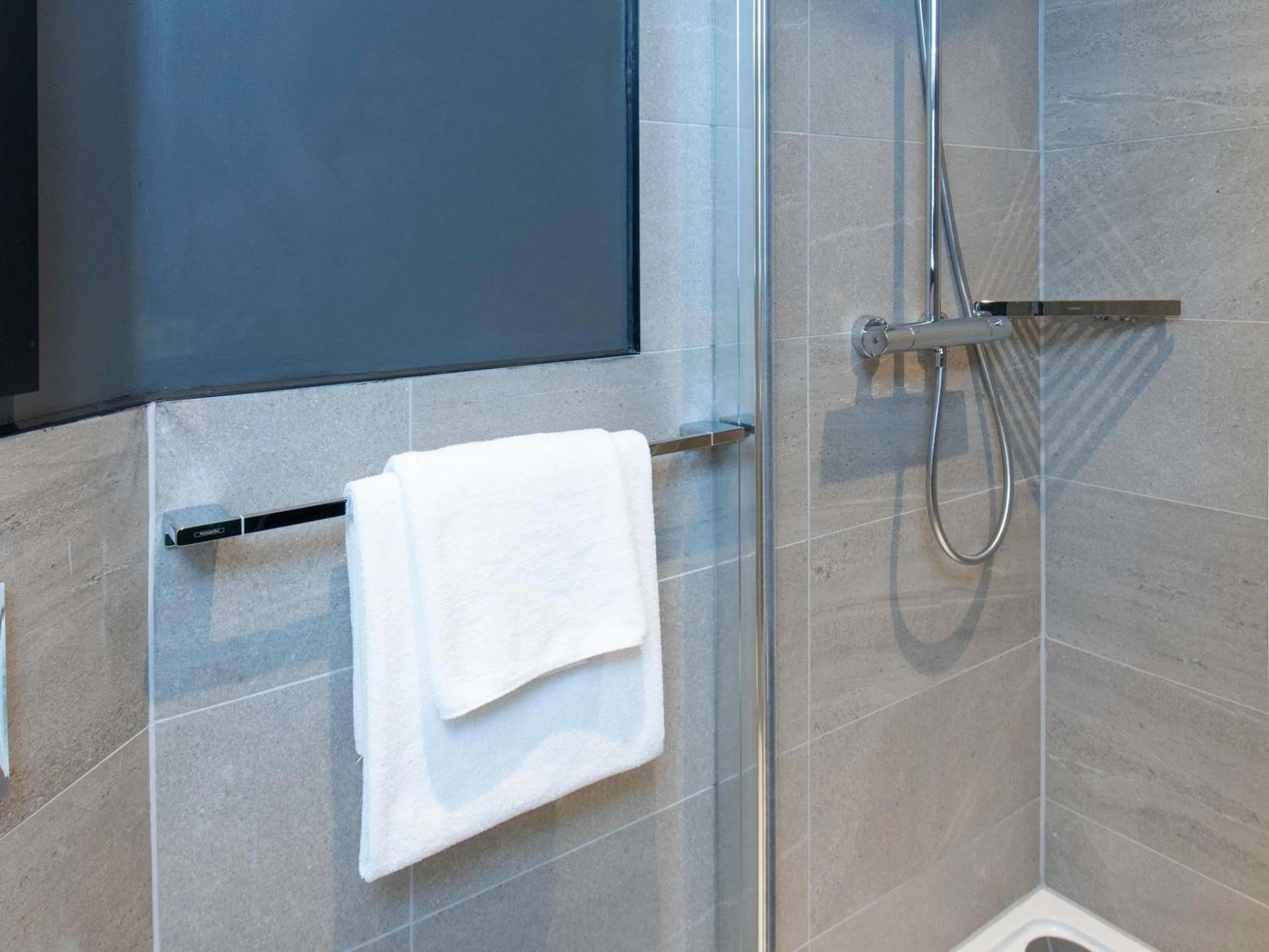 Shower in ibis Styles London Gatwick Airport