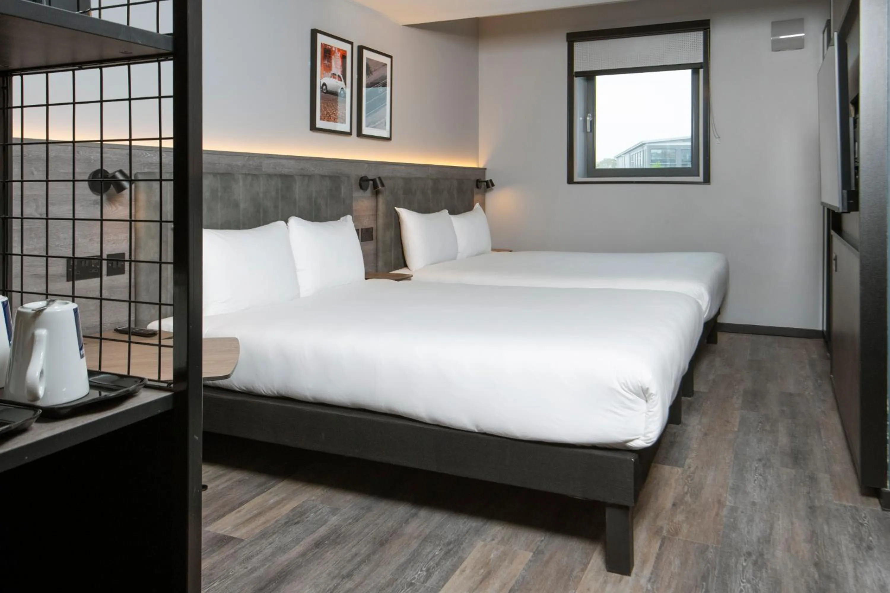 Bed in ibis Styles London Gatwick Airport