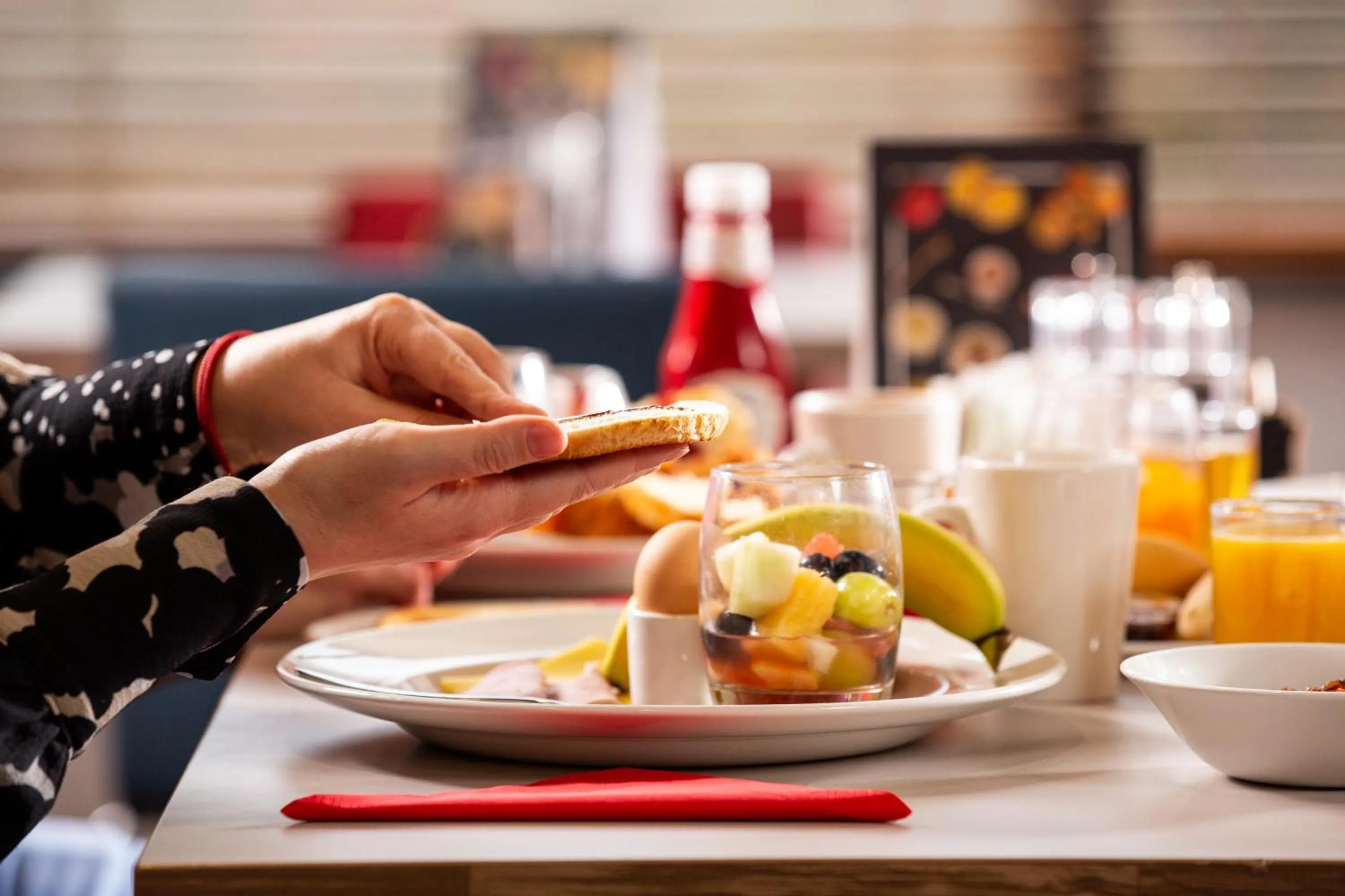 Continental breakfast in ibis Rugby East