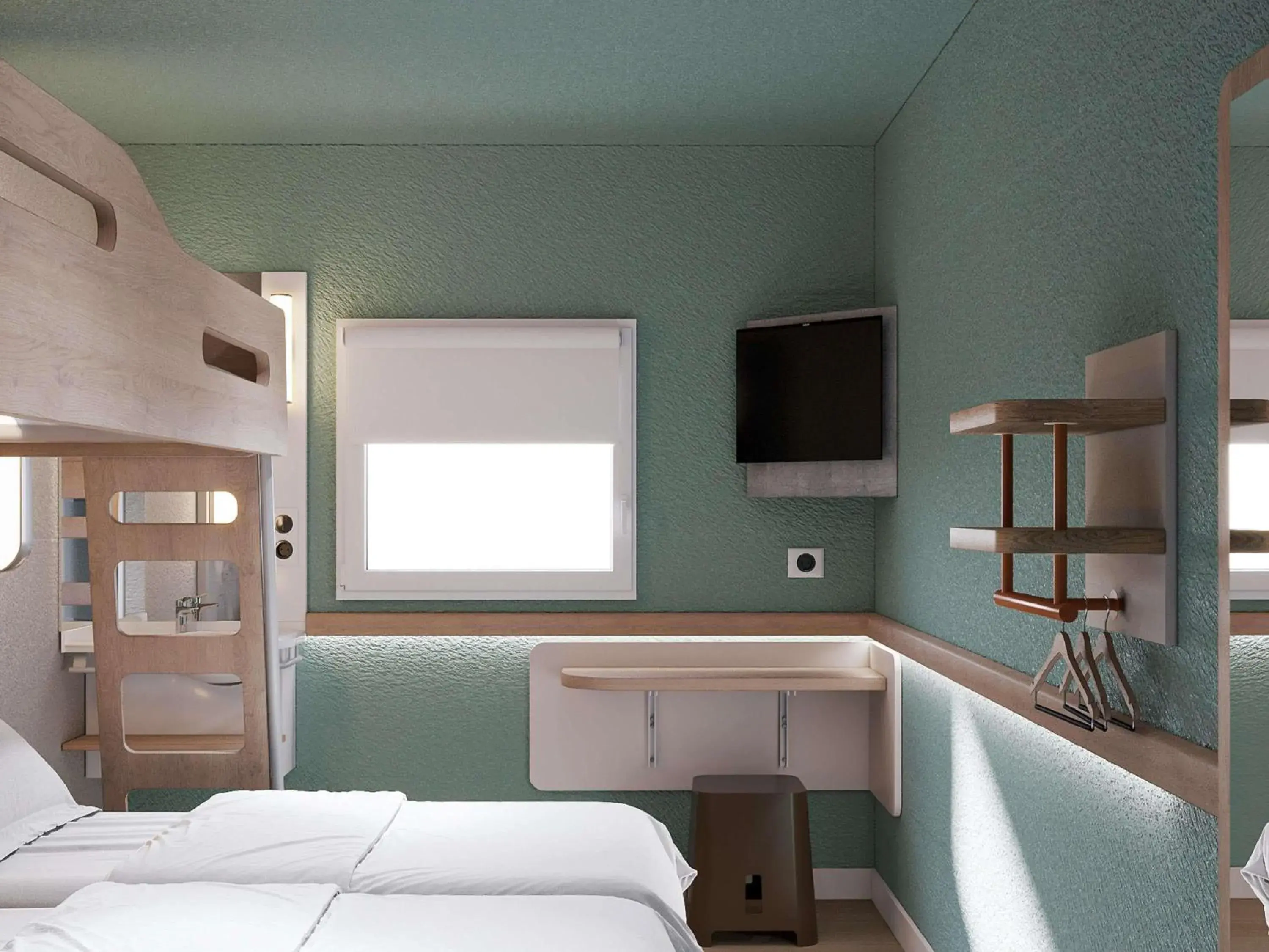 Bedroom, Bed in ibis budget Poitiers Nord Futuroscope Bedroom, Bed in ibis budget Poitiers Nord Futuroscope