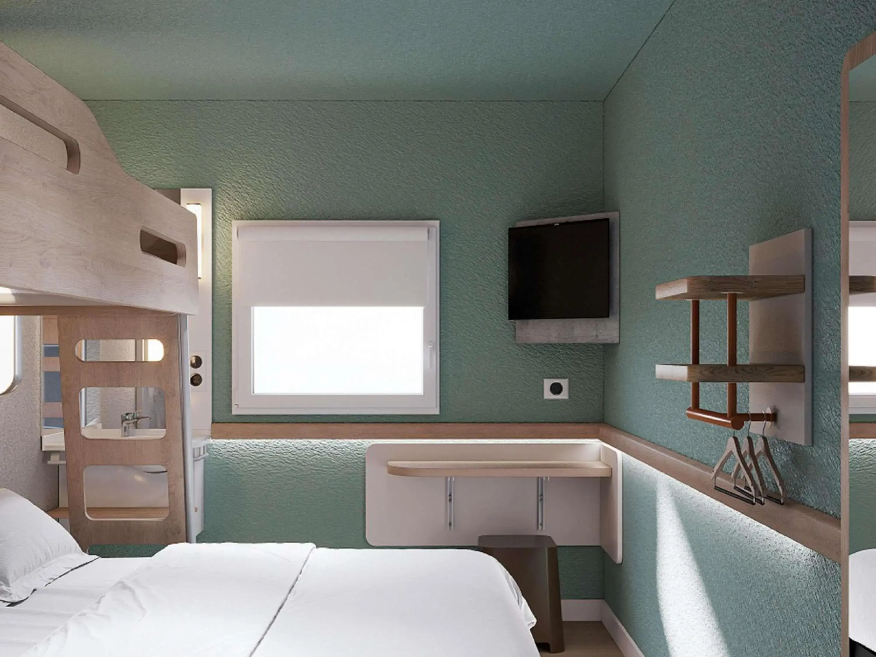Bedroom, Bed in ibis budget Poitiers Nord Futuroscope Bedroom, Bed in ibis budget Poitiers Nord Futuroscope