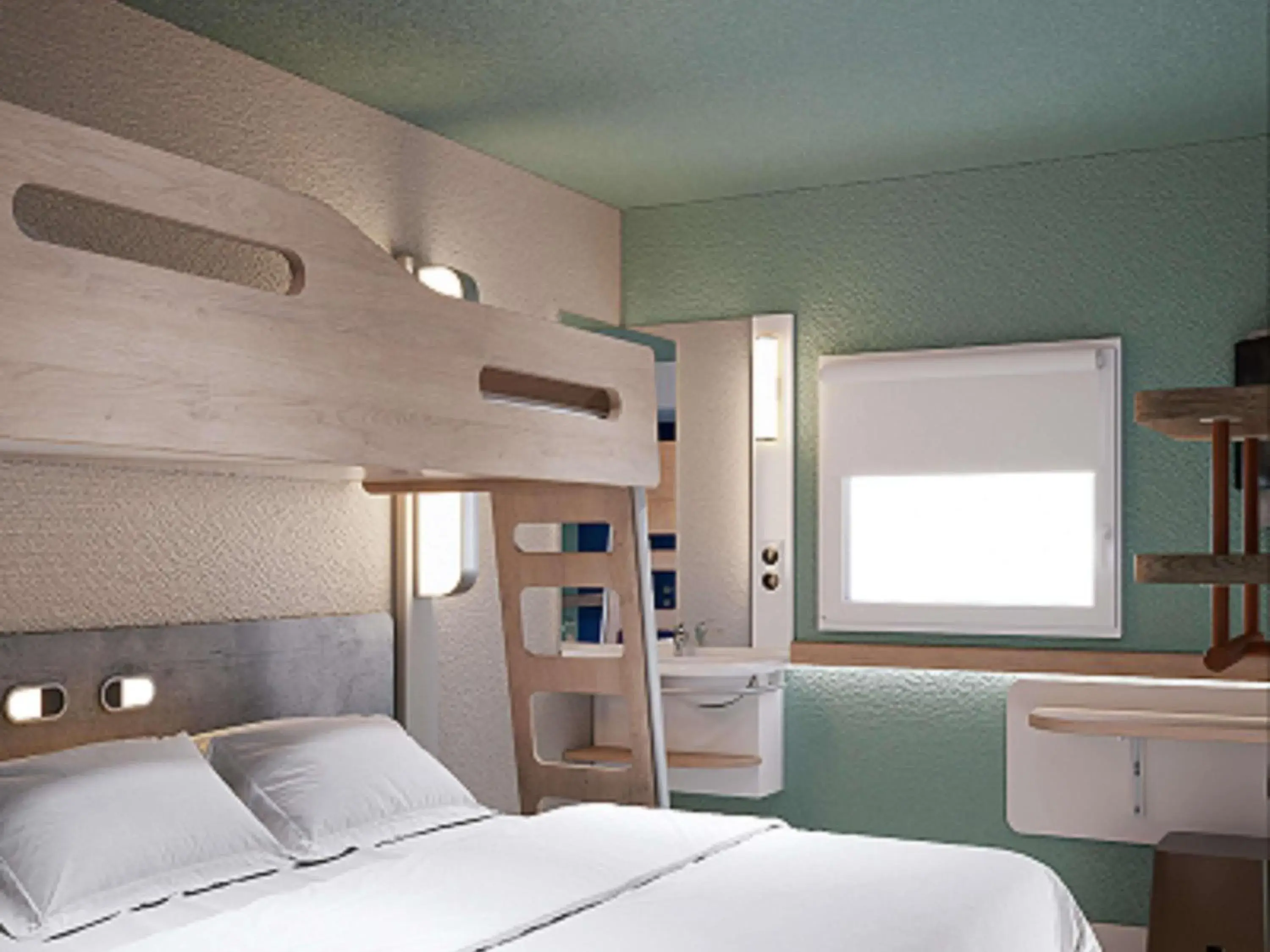 Bedroom, Bed in ibis budget Poitiers Nord Futuroscope Bedroom, Bed in ibis budget Poitiers Nord Futuroscope