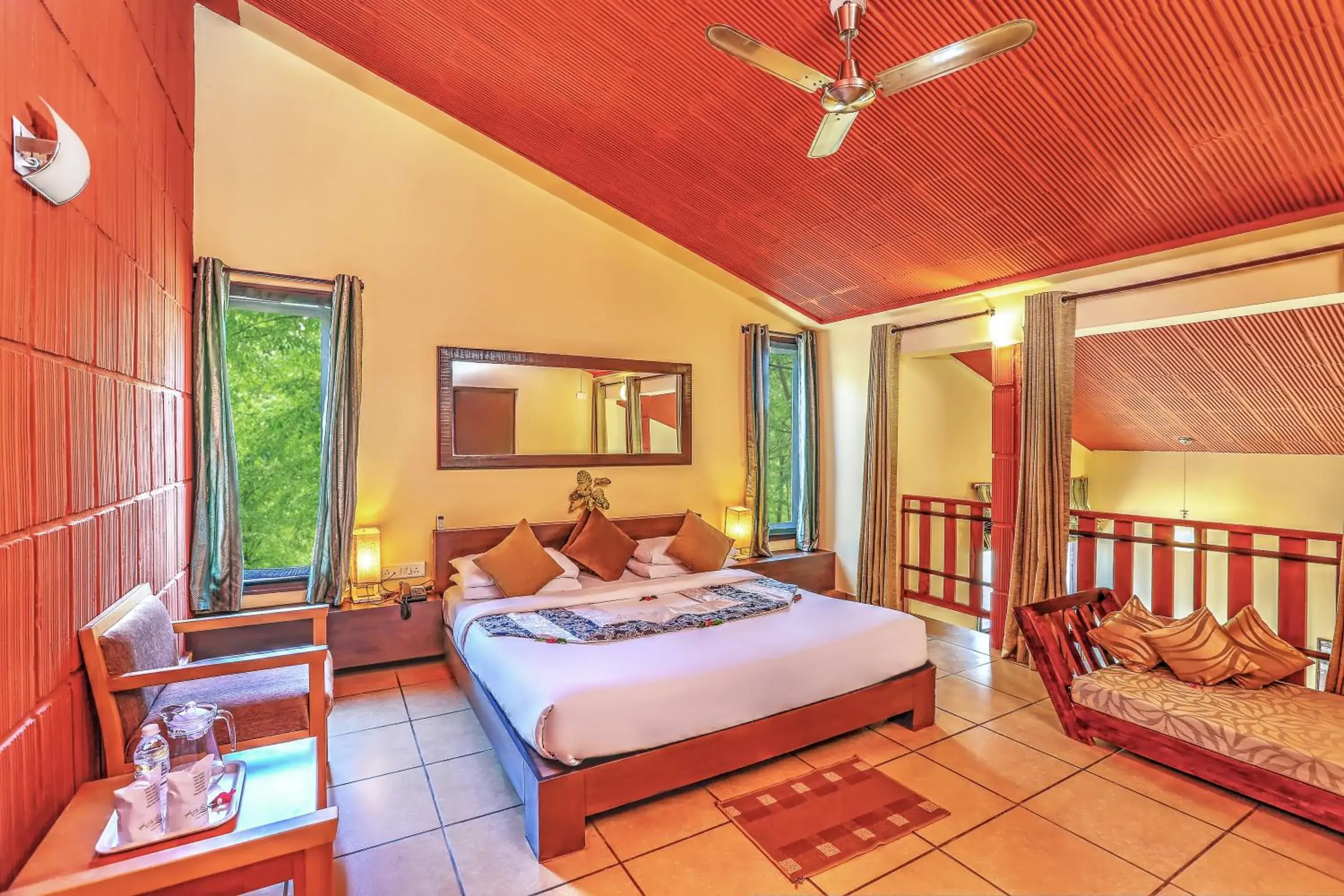 Bedroom, Bed in Kadkani River Resort Coorg Bedroom, Bed in Kadkani River Resort Coorg