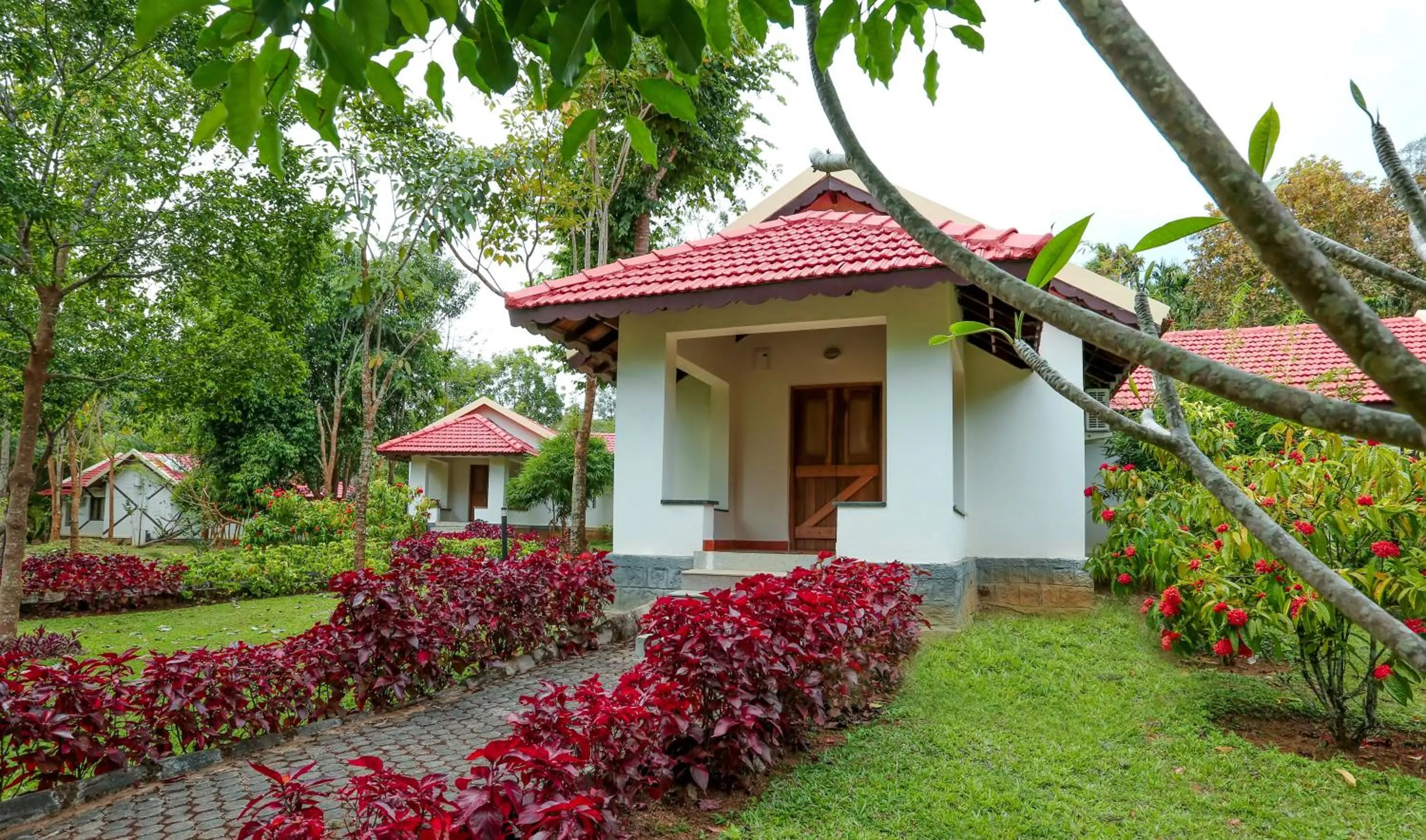 Patio in Kadkani River Resort Coorg
