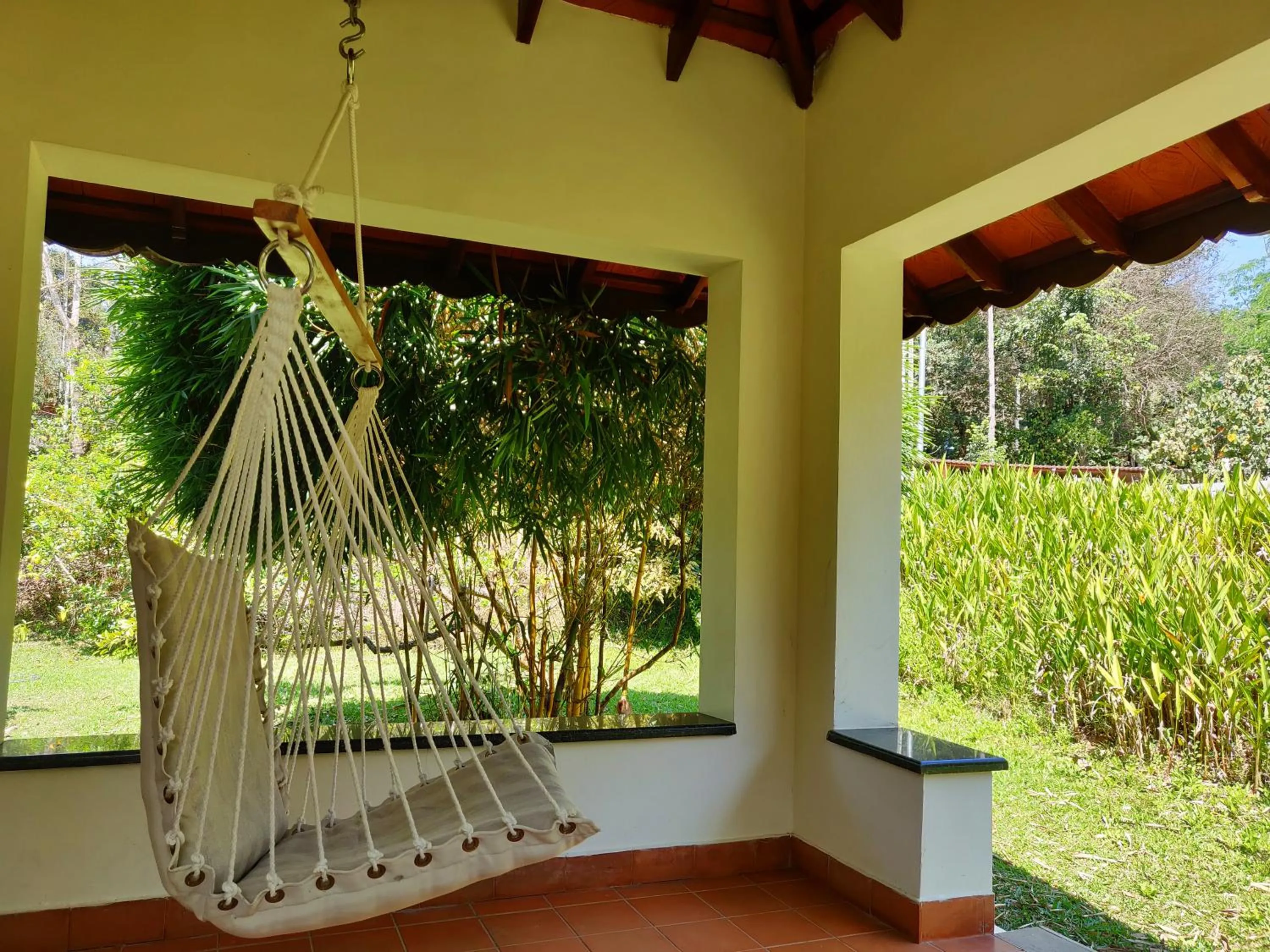 Patio in Kadkani River Resort Coorg