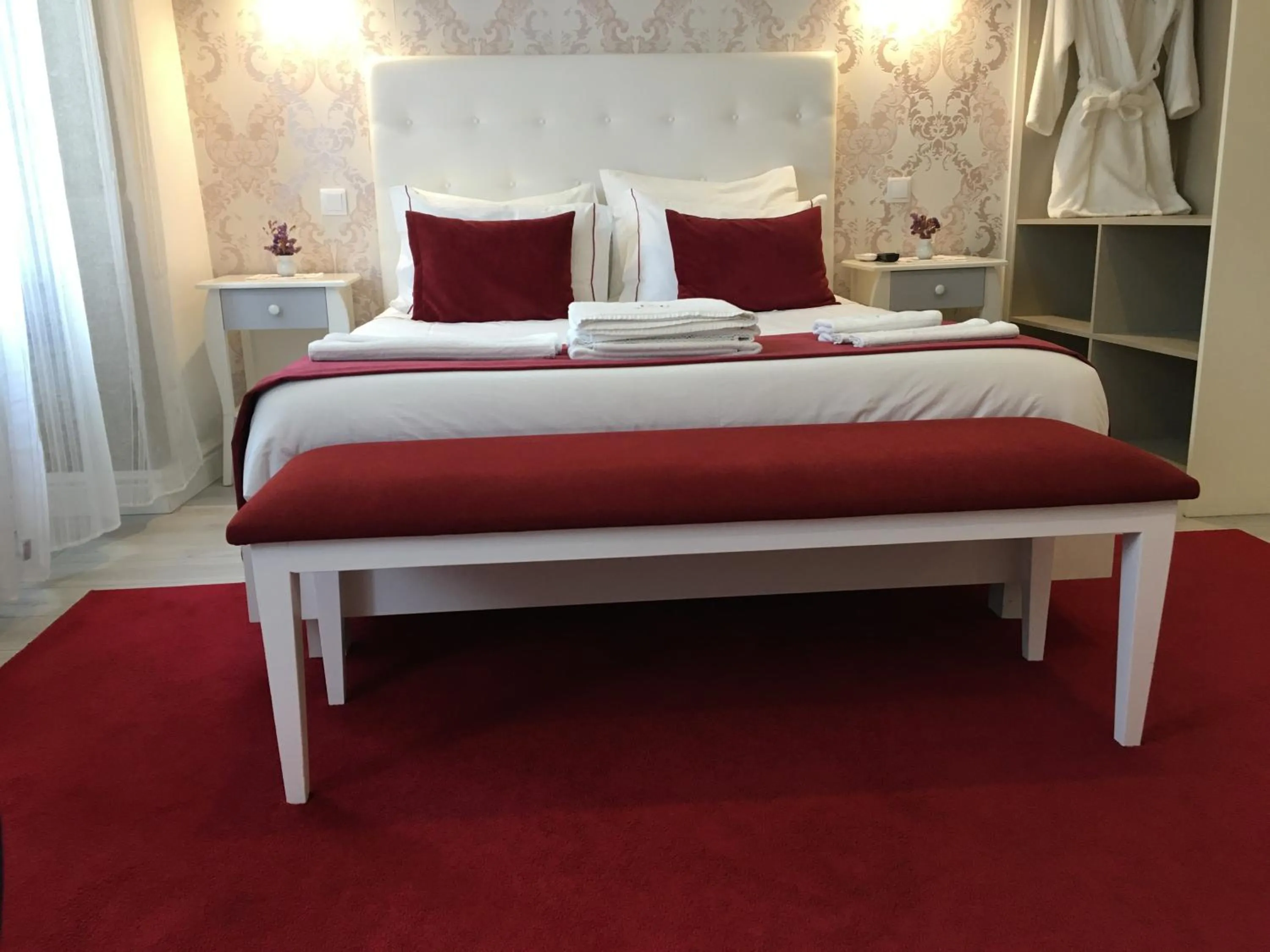 Bed in ÍSIS Guest House