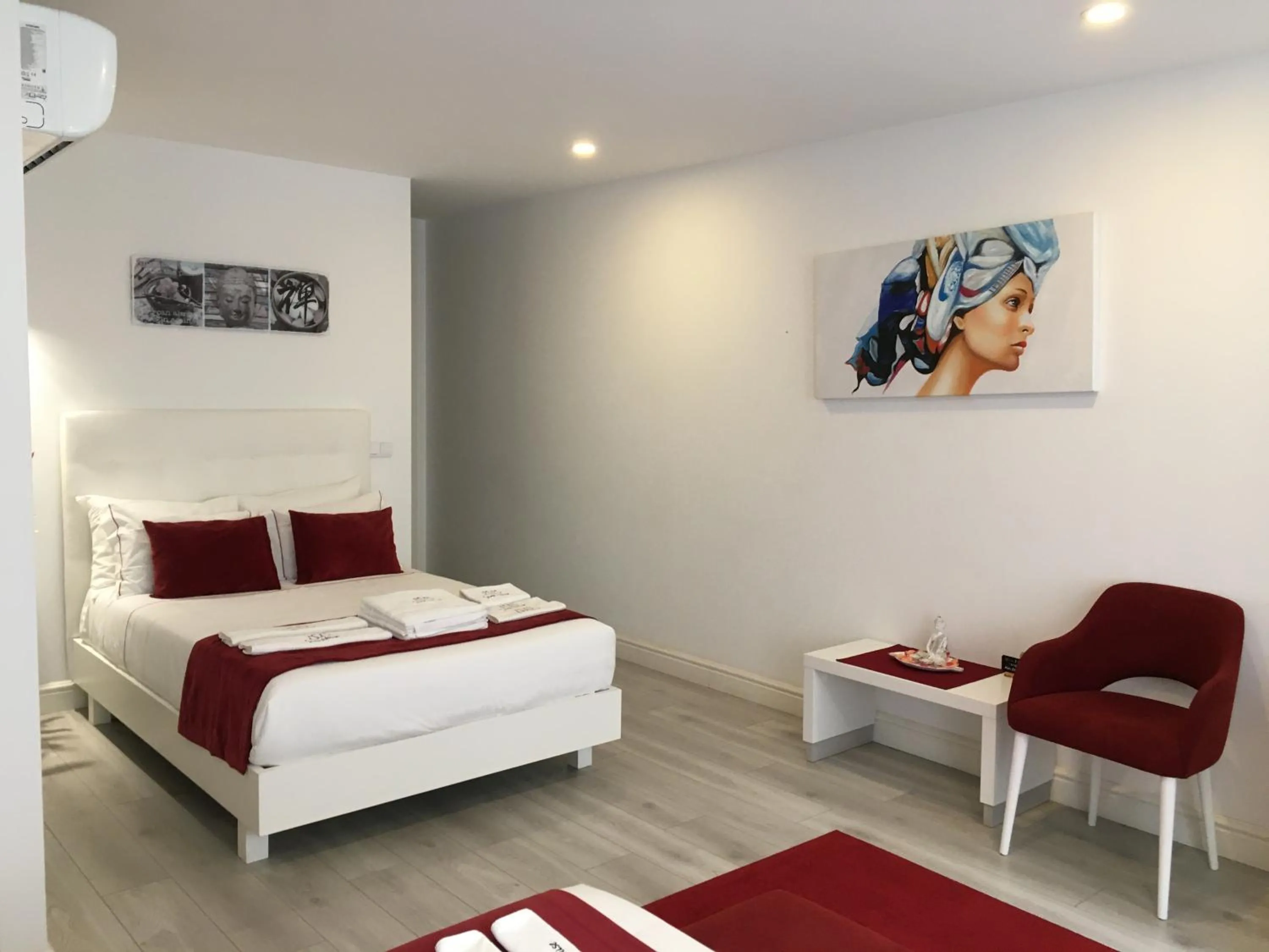 Bed in ÍSIS Guest House