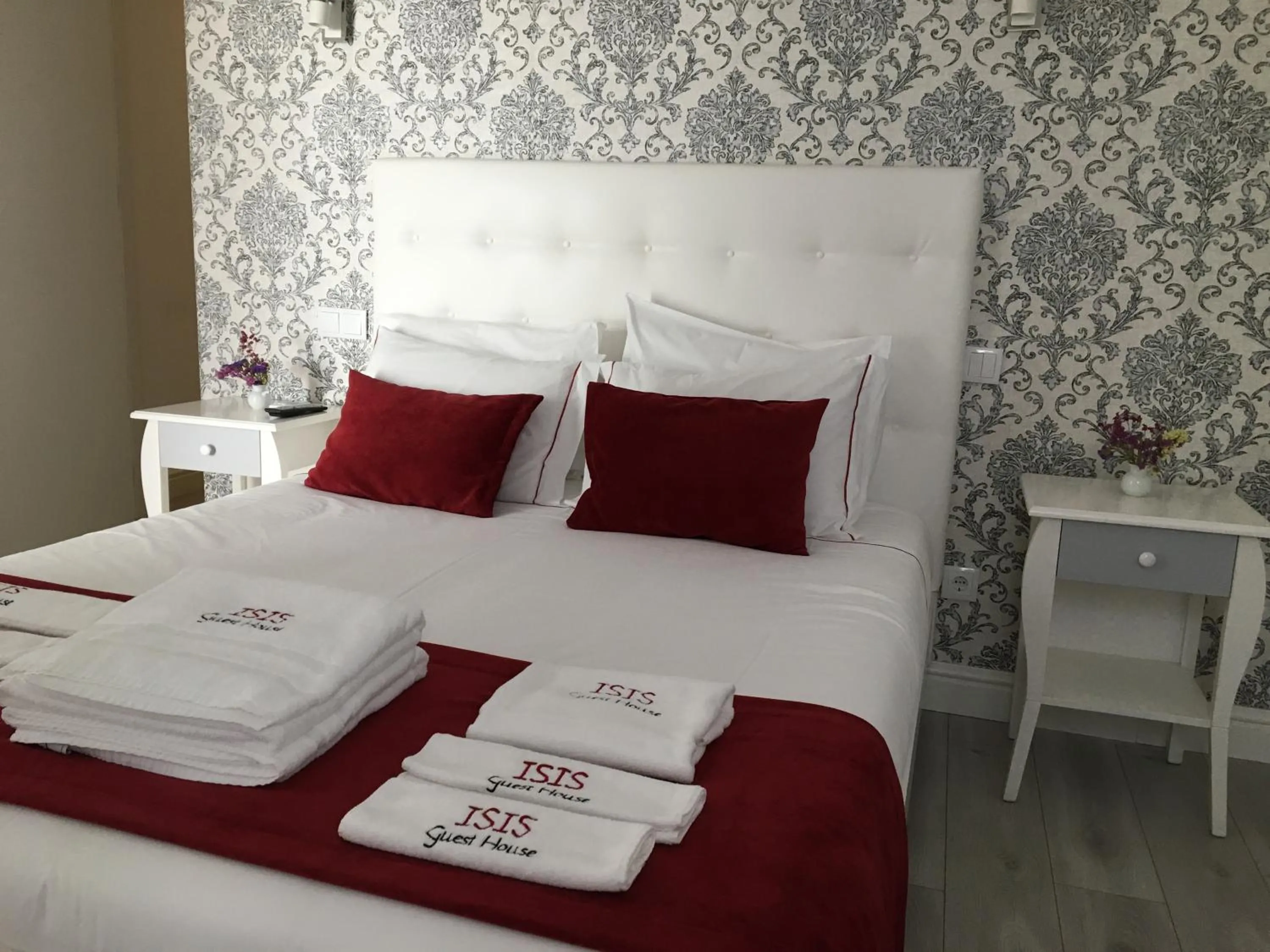 Bed in ÍSIS Guest House