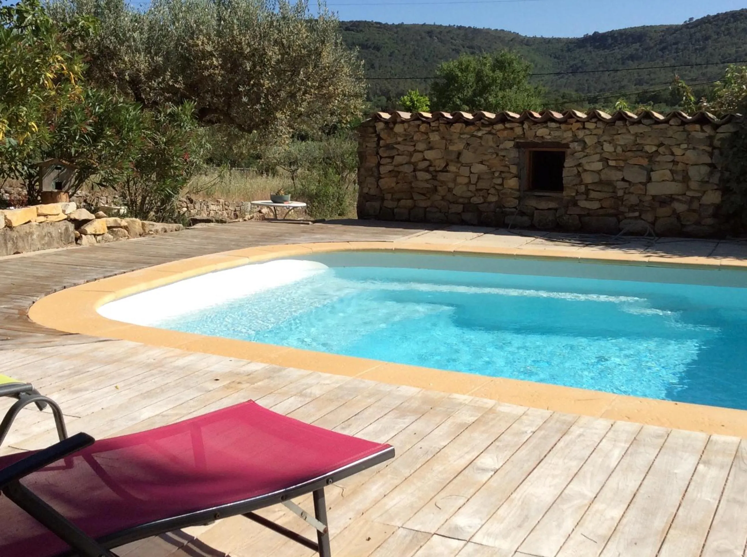 Pool view in l'Oustaou B&B Piscine & Spa