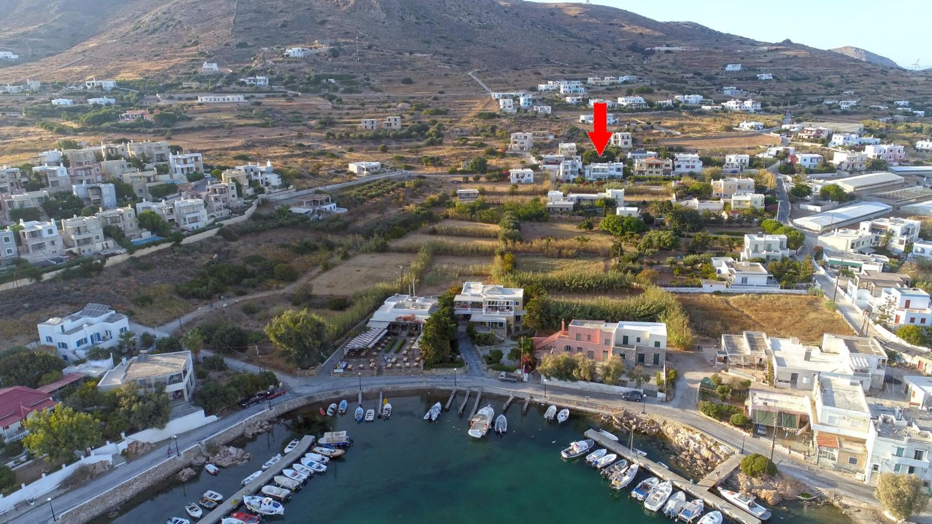 Bird's eye view in Galini Rooms & Apartments