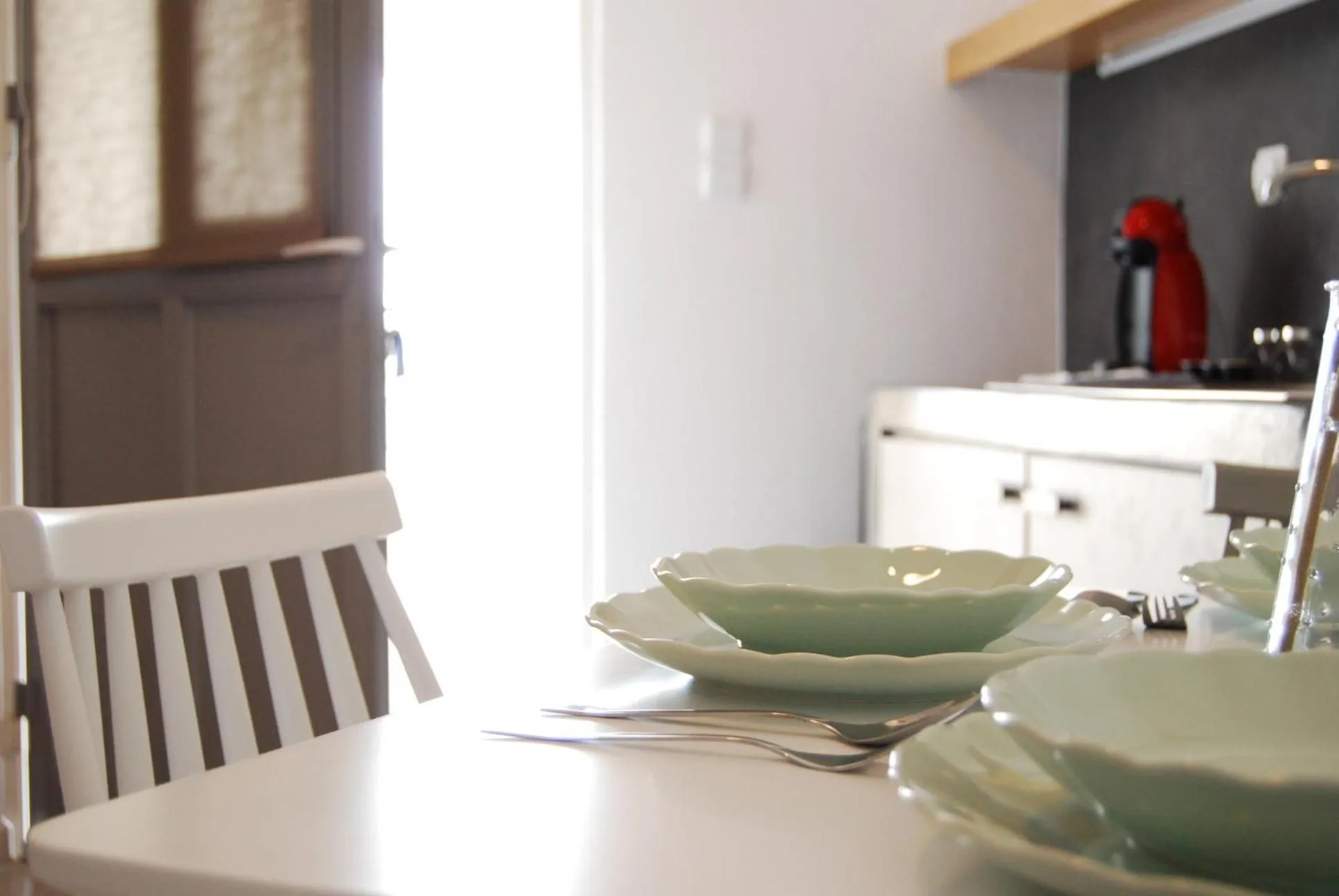 Kitchen or kitchenette in Galini Rooms & Apartments