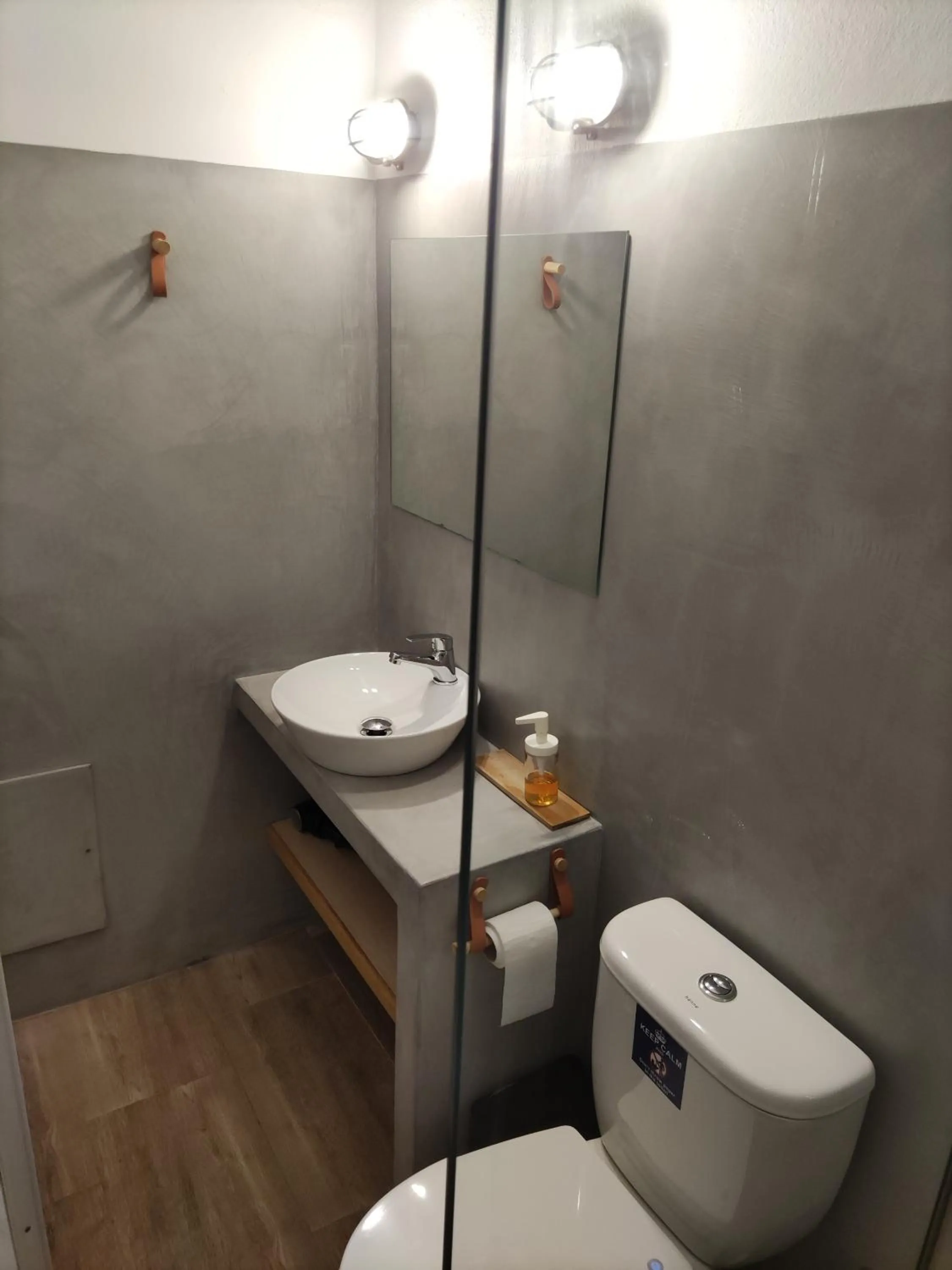 Toilet in Galini Rooms & Apartments