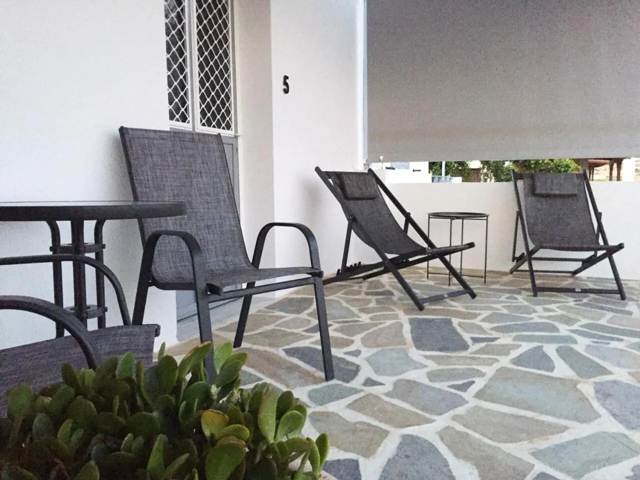 Balcony/Terrace in Galini Rooms & Apartments