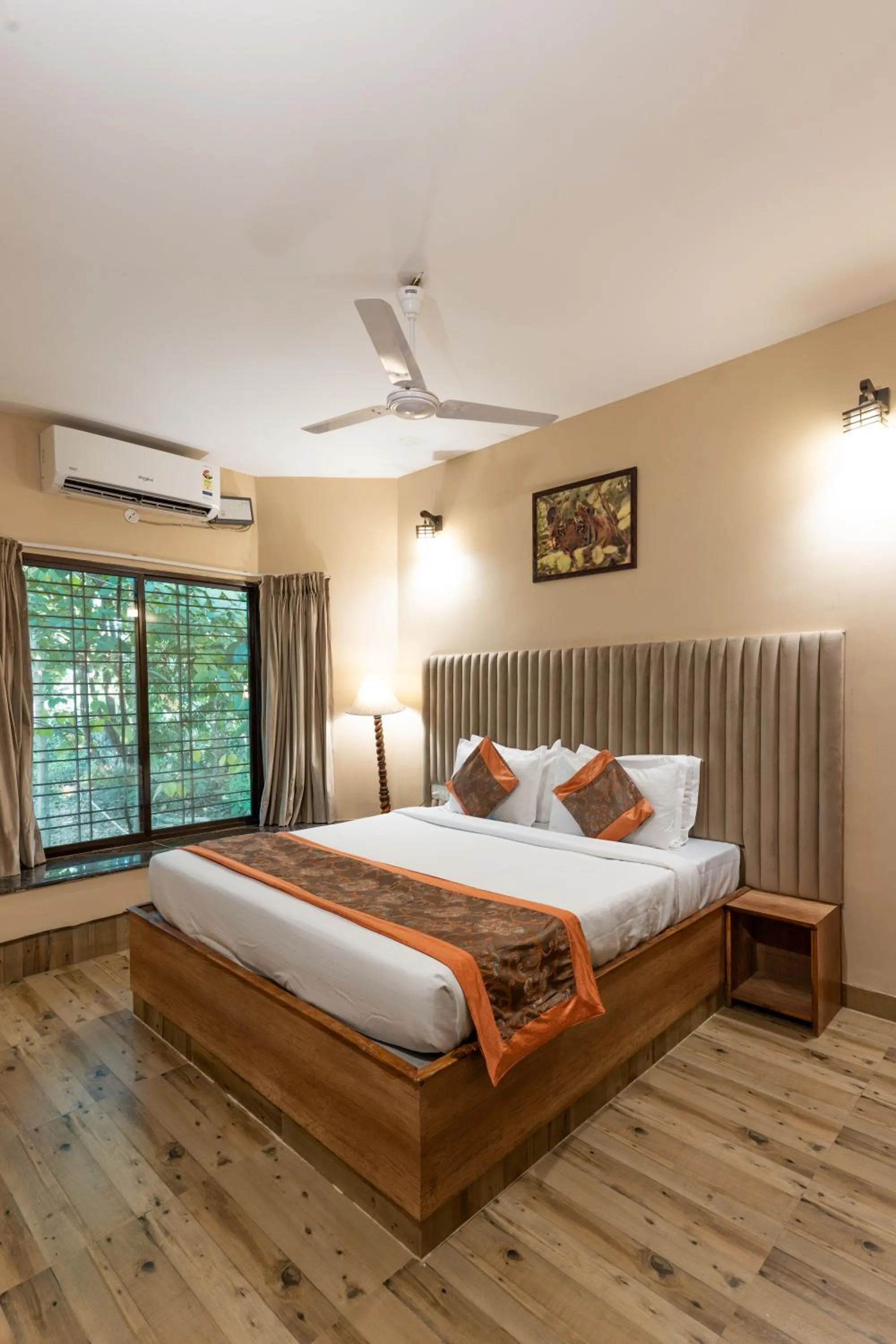 Bedroom, Bed in Olive Resort - Sillari Pench