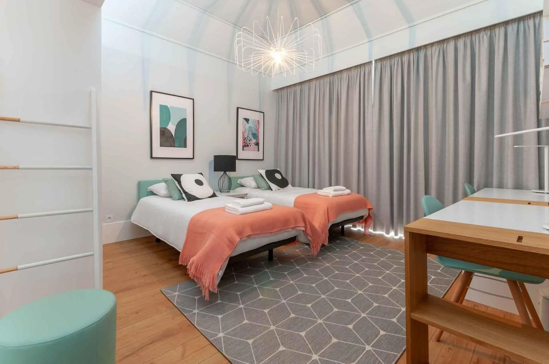 Bed in NLC Rooms & Suites