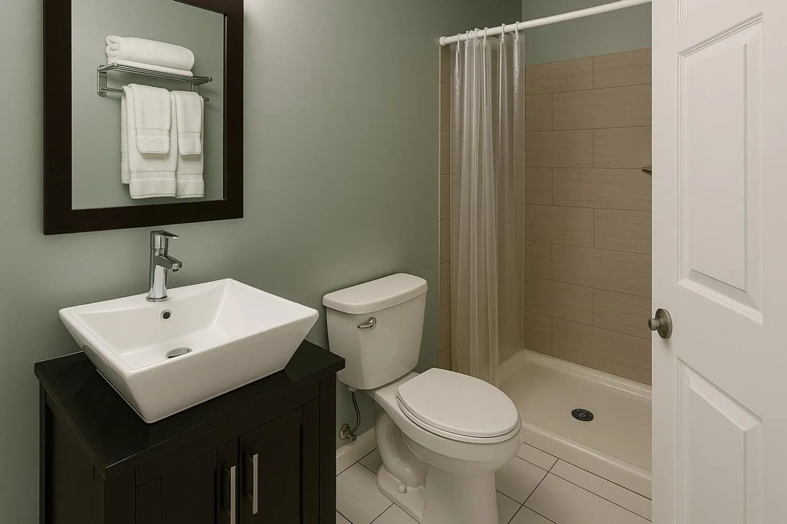 Bathroom in Atlantic Breeze Motel & Apartments