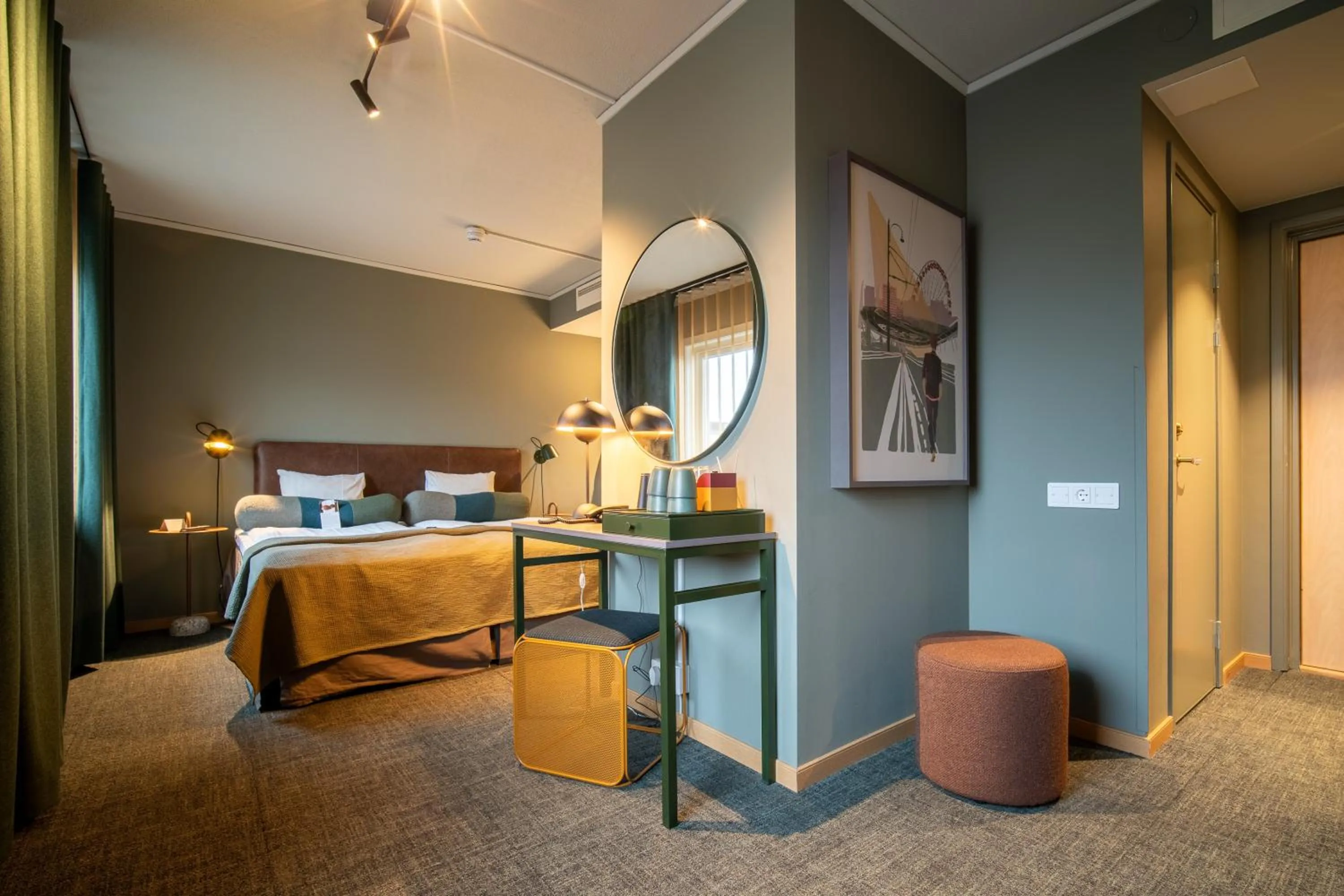 Bed in Spar Hotel Gårda