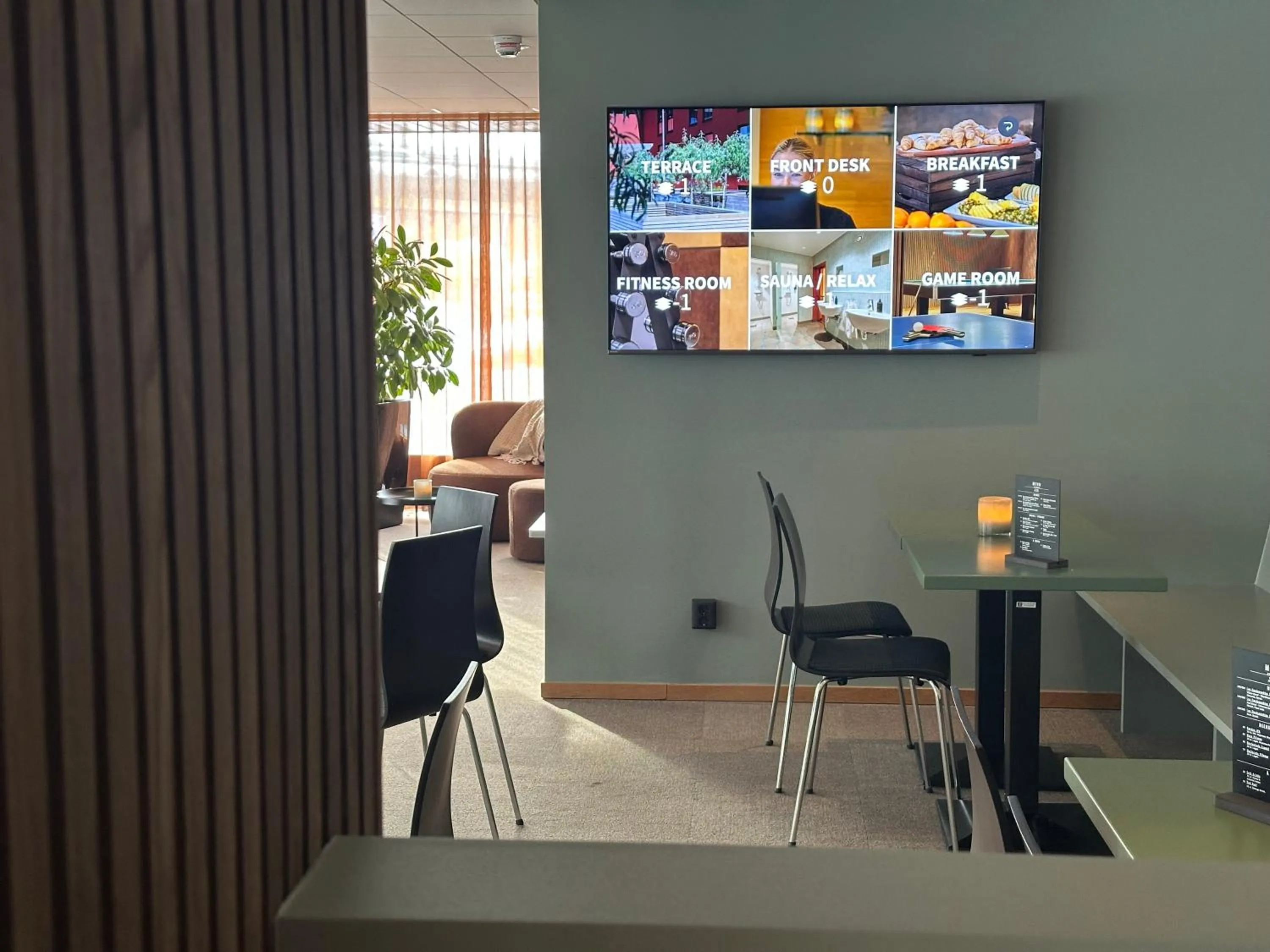 Restaurant/places to eat in Spar Hotel Gårda