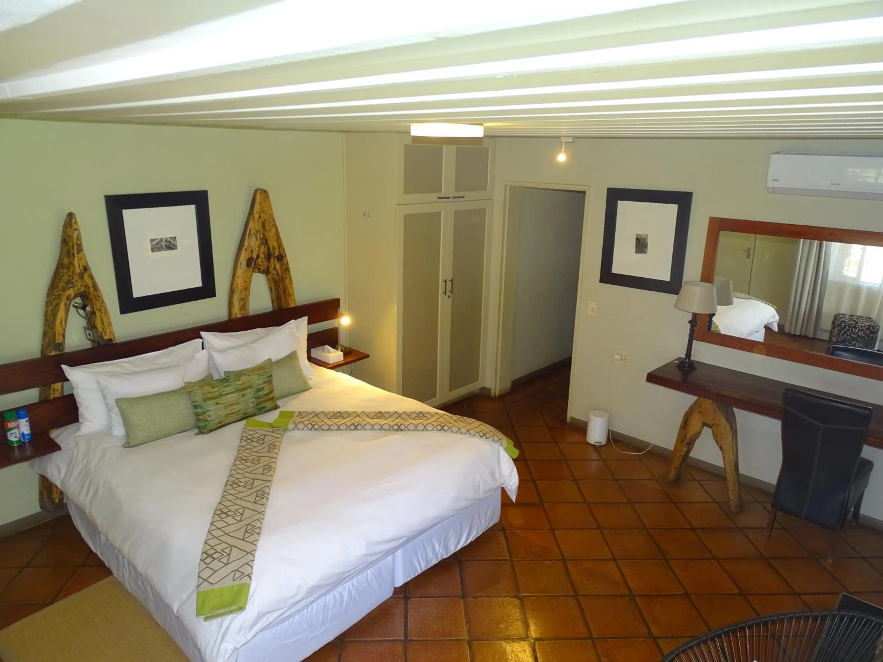 Bed in Auas Safari Lodge