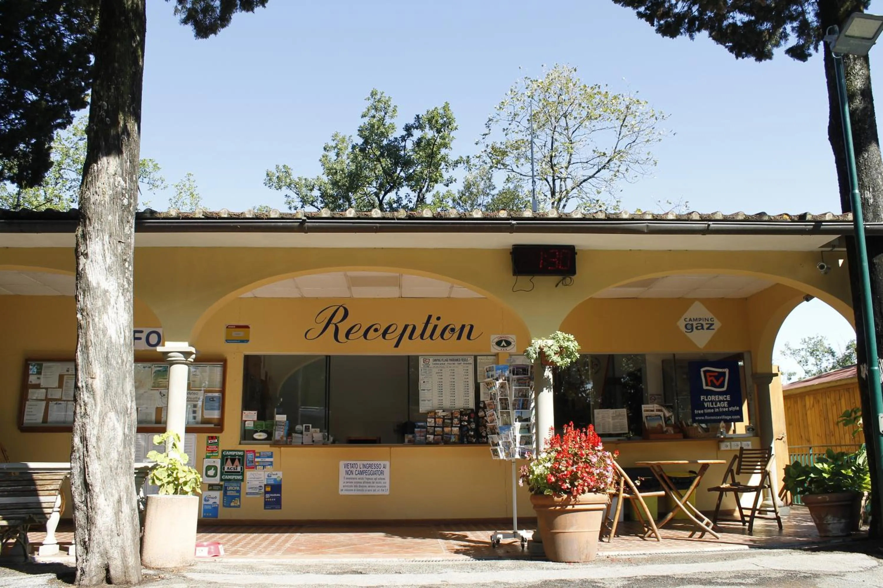 Living room in Camping Village Panoramico Fiesole