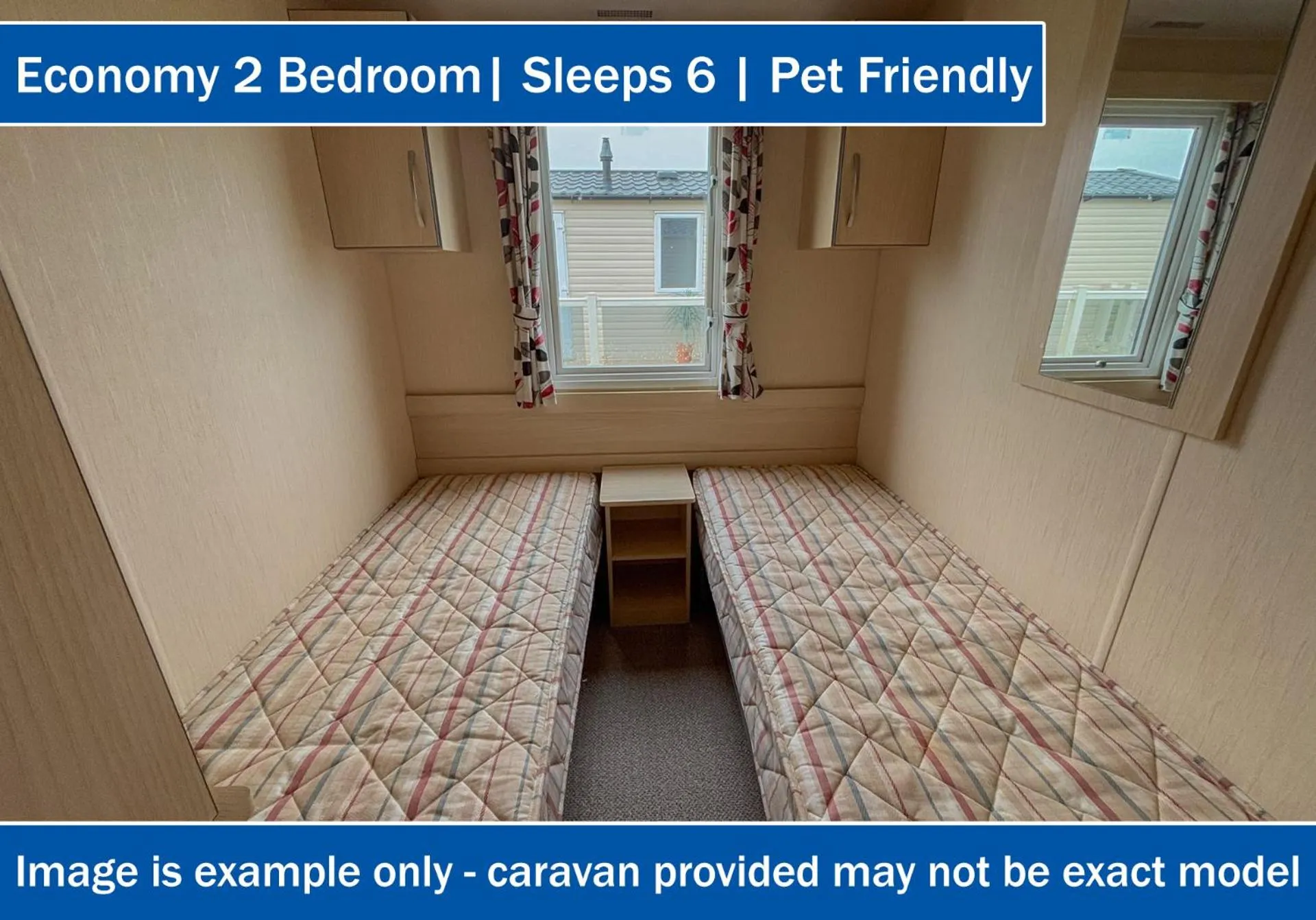 Bed in Crows Nest Caravan Park