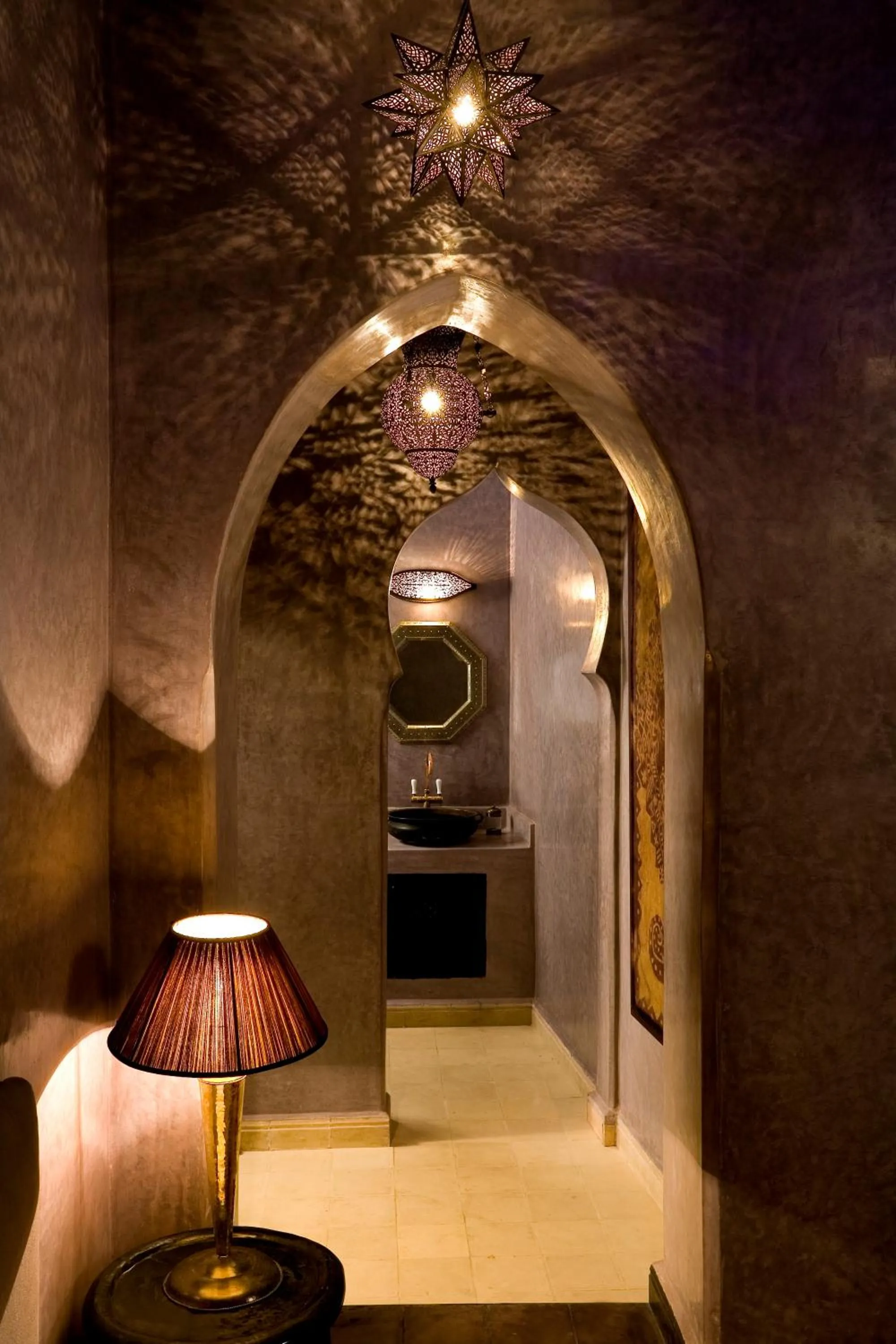 Decorative detail, Bed in Riad Meriem