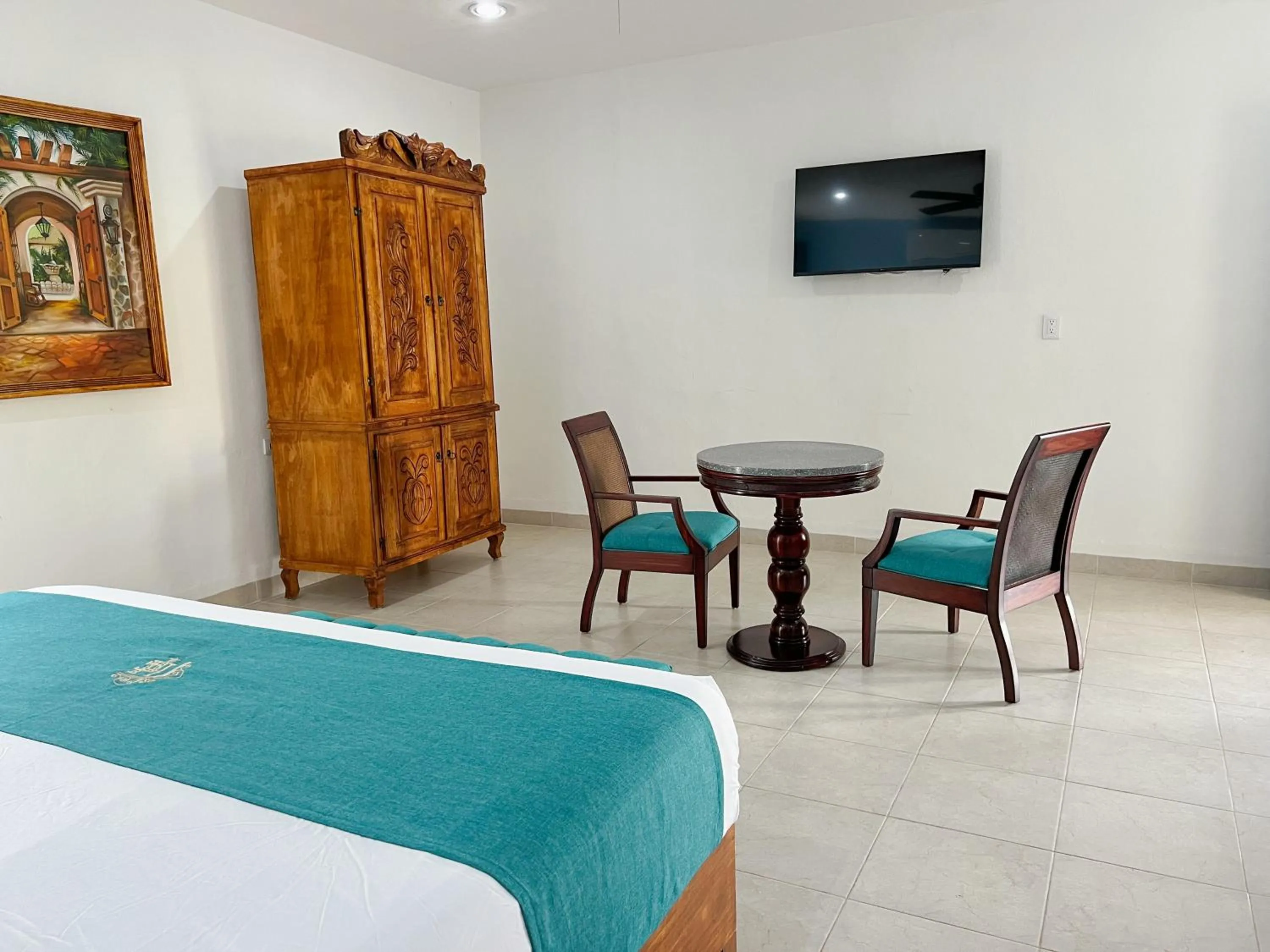 Bedroom, Bed in Hotel Fundadores