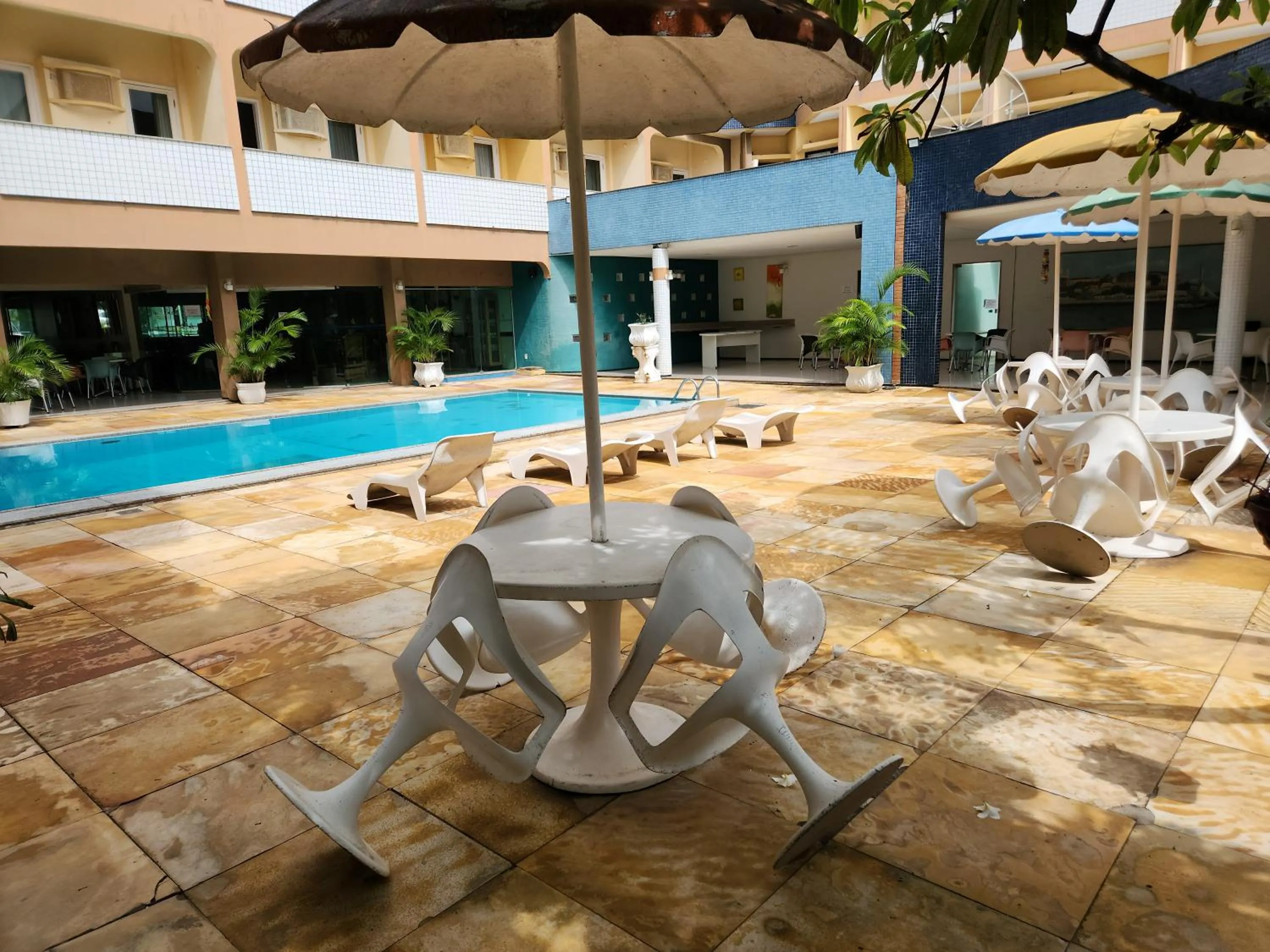 Pool view in Hotel Praia Ponta d'Areia